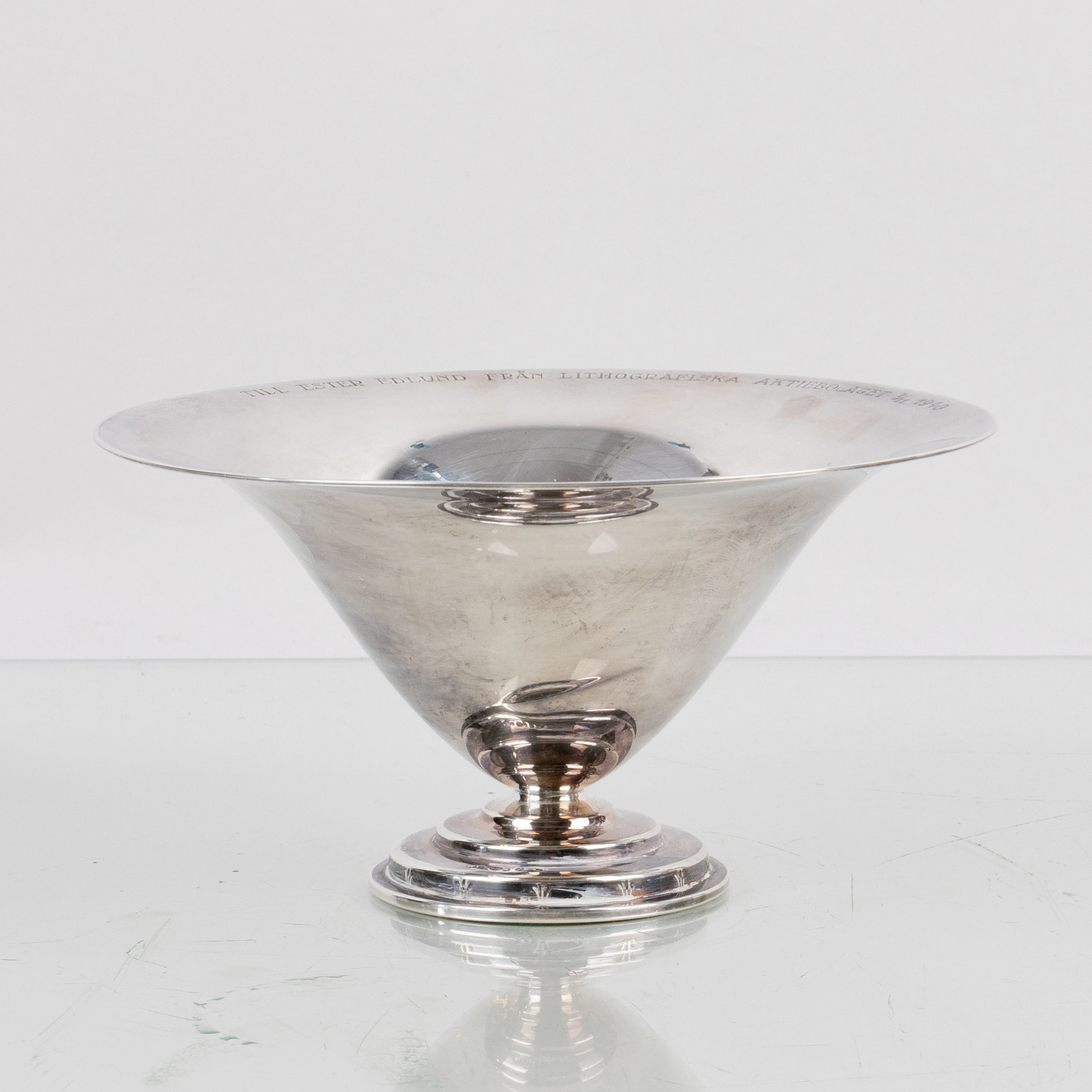 CIOTOLA A PIEDI, argento, GAB Stockholm 1934, peso circa 130 g