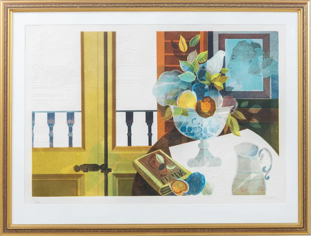 SUNOL MANOS RAMOS ALVAR (né en 1935), lithographie en couleur avec relief, signée