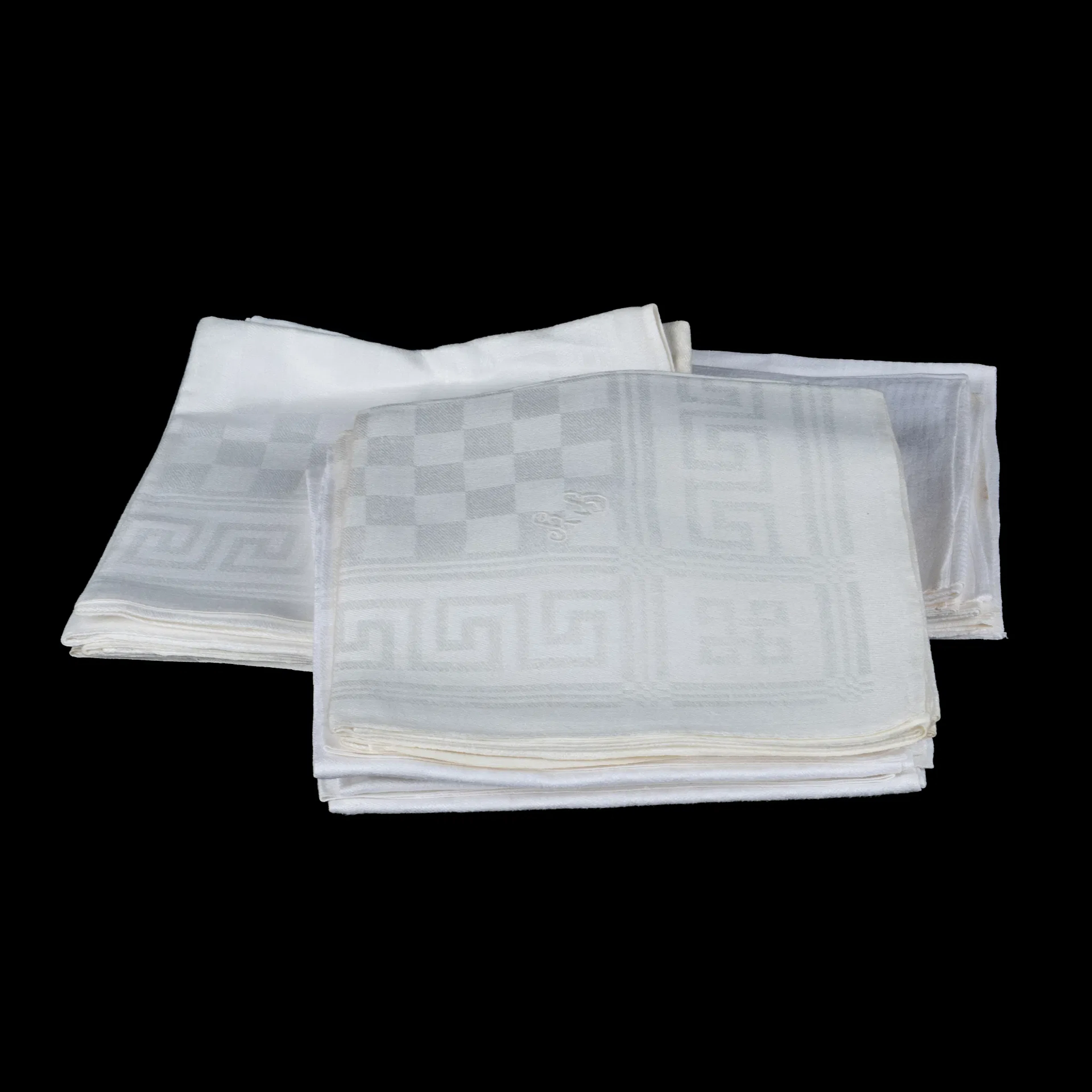SERVILLETAS, 10+5 piezas, mástil de lino, siglo XX
