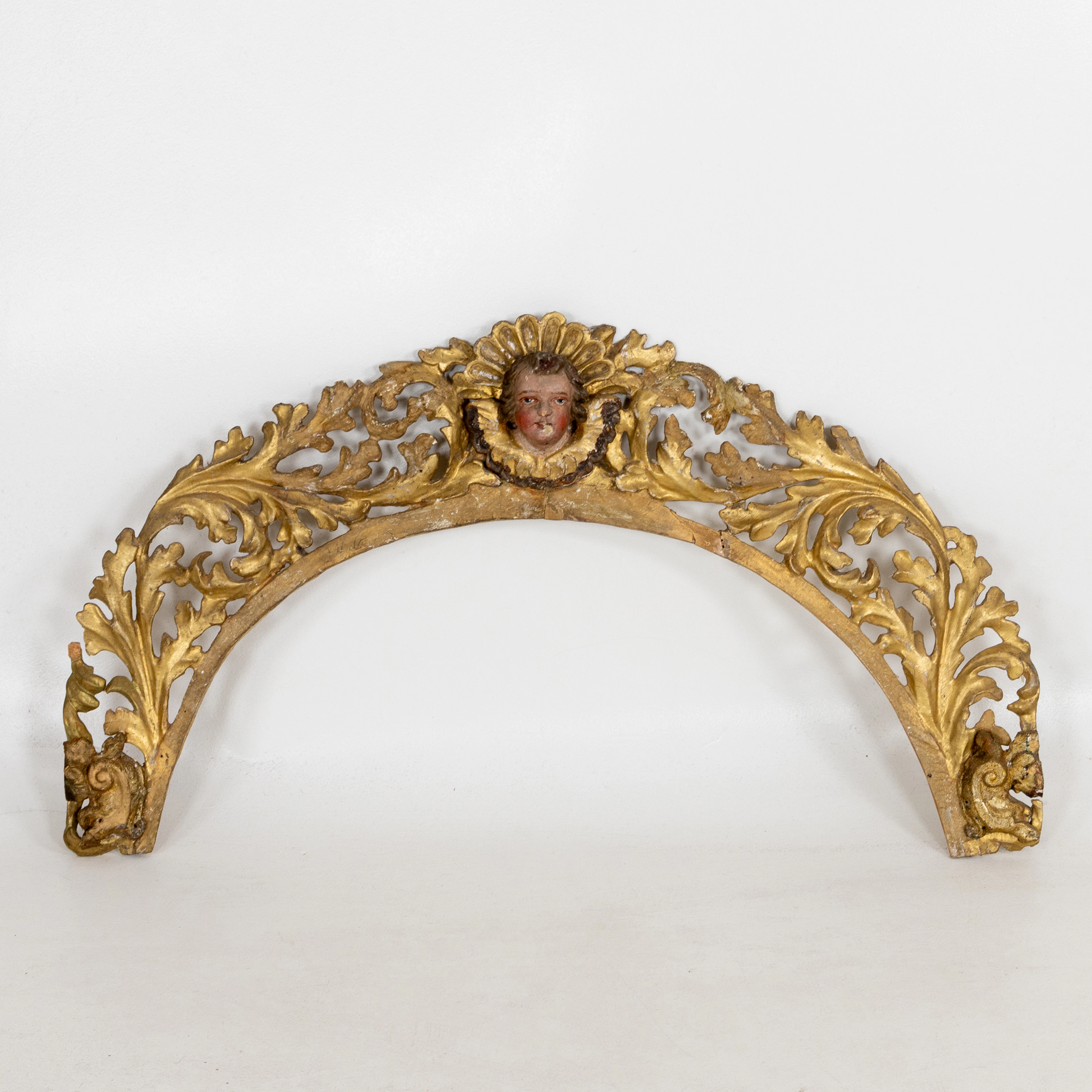 ELEMENTI DECORATIVI, legno intagliato e bronzato, 1700