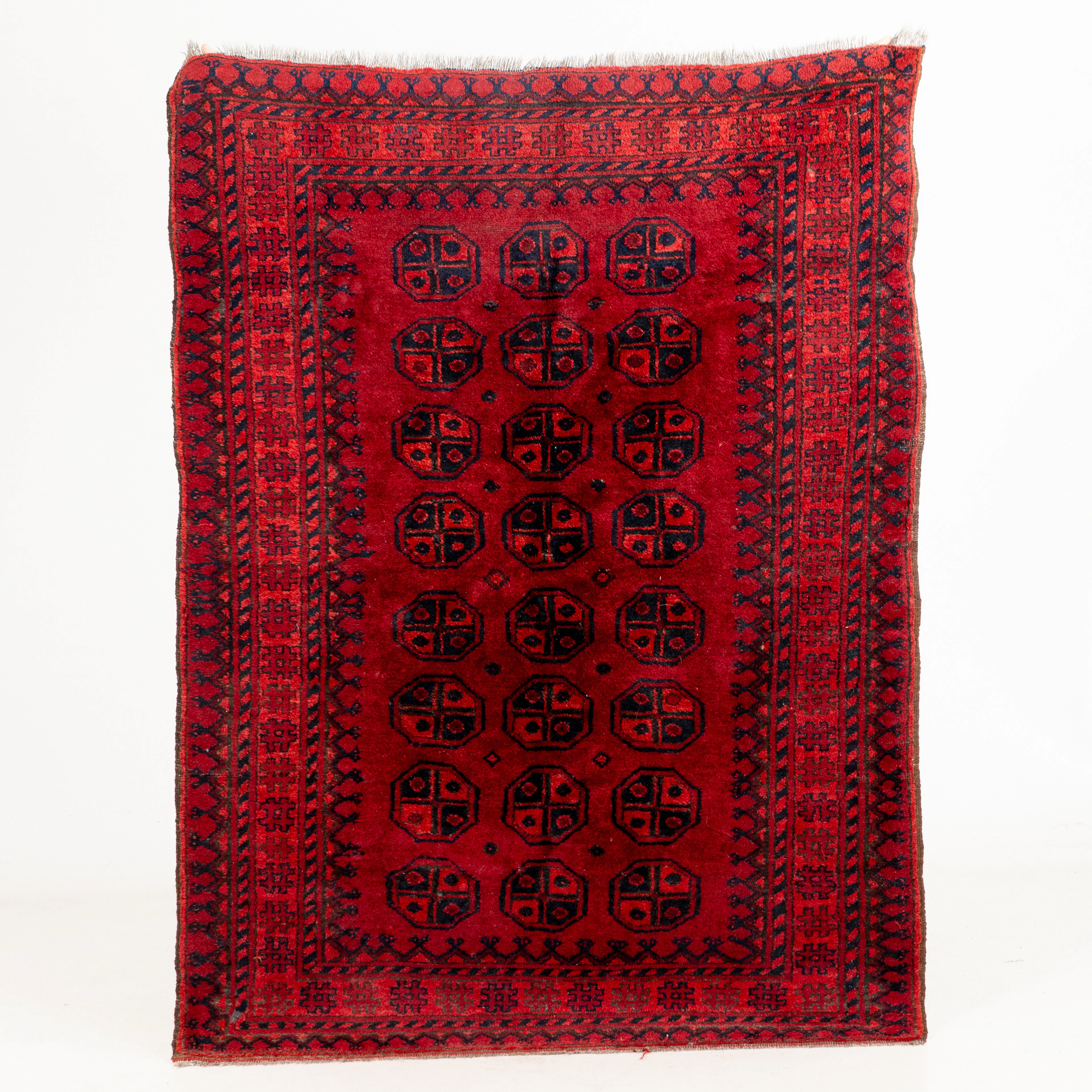 TAPIS ORIENT, afghan, probablement semi-antique, env. 180 x 135 cm