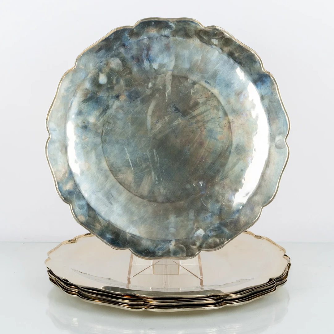 ENVELOPE PLATES, 8 pcs, metal, possibly South America, 1900s/2000s