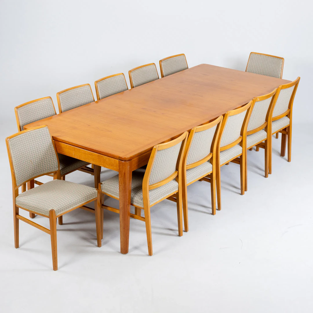 MUEBLES DE COMEDOR, 13 PARTES, AÑOS 50/60