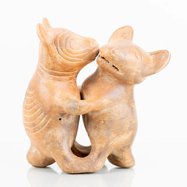 SCULPTURE, terracotta, probably South America, 1900s