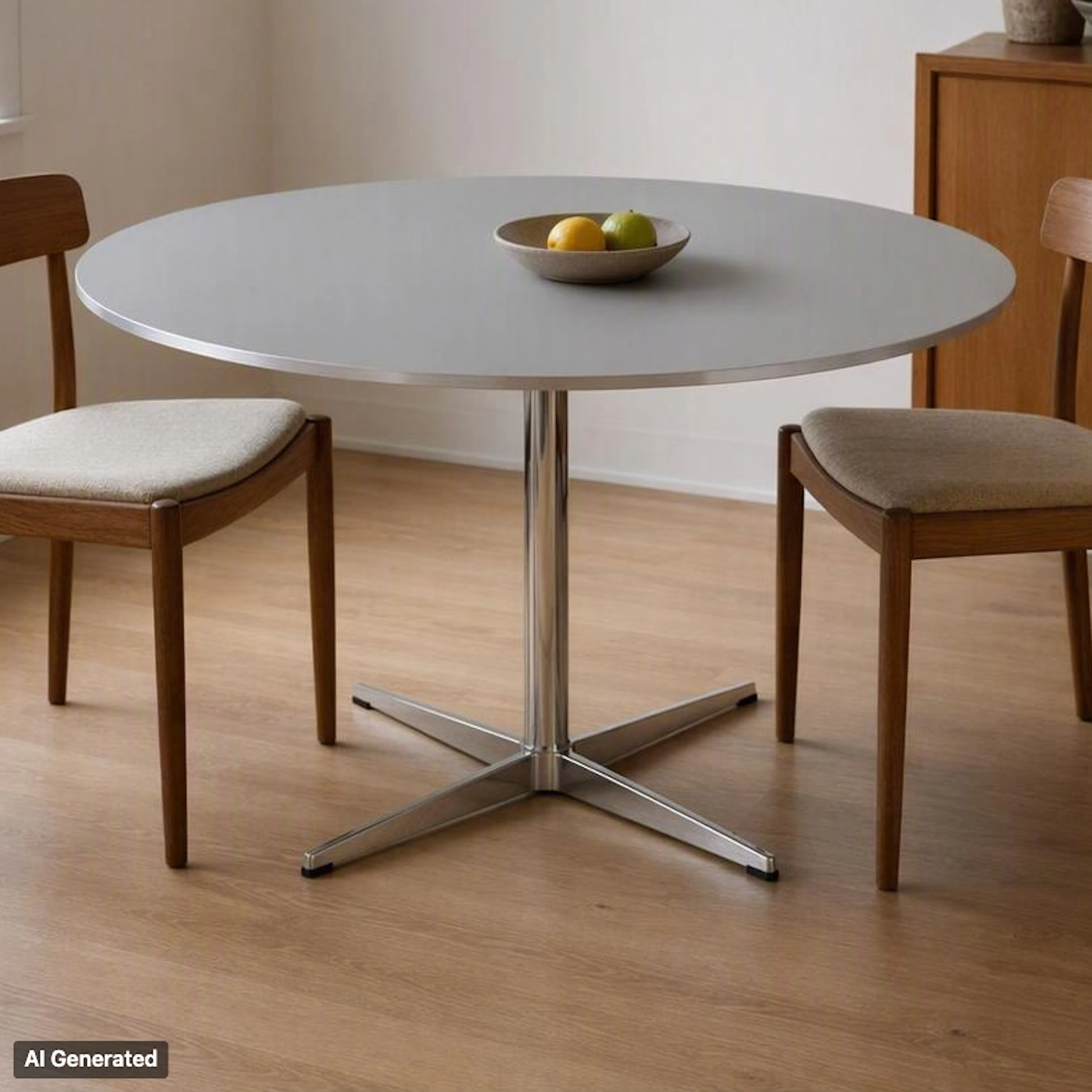 PIET HEIN & BRUNO MATHSSON, UNA MESA DE COMEDOR "Supercirkel", Fritz Hansen, Dinamarca 2019