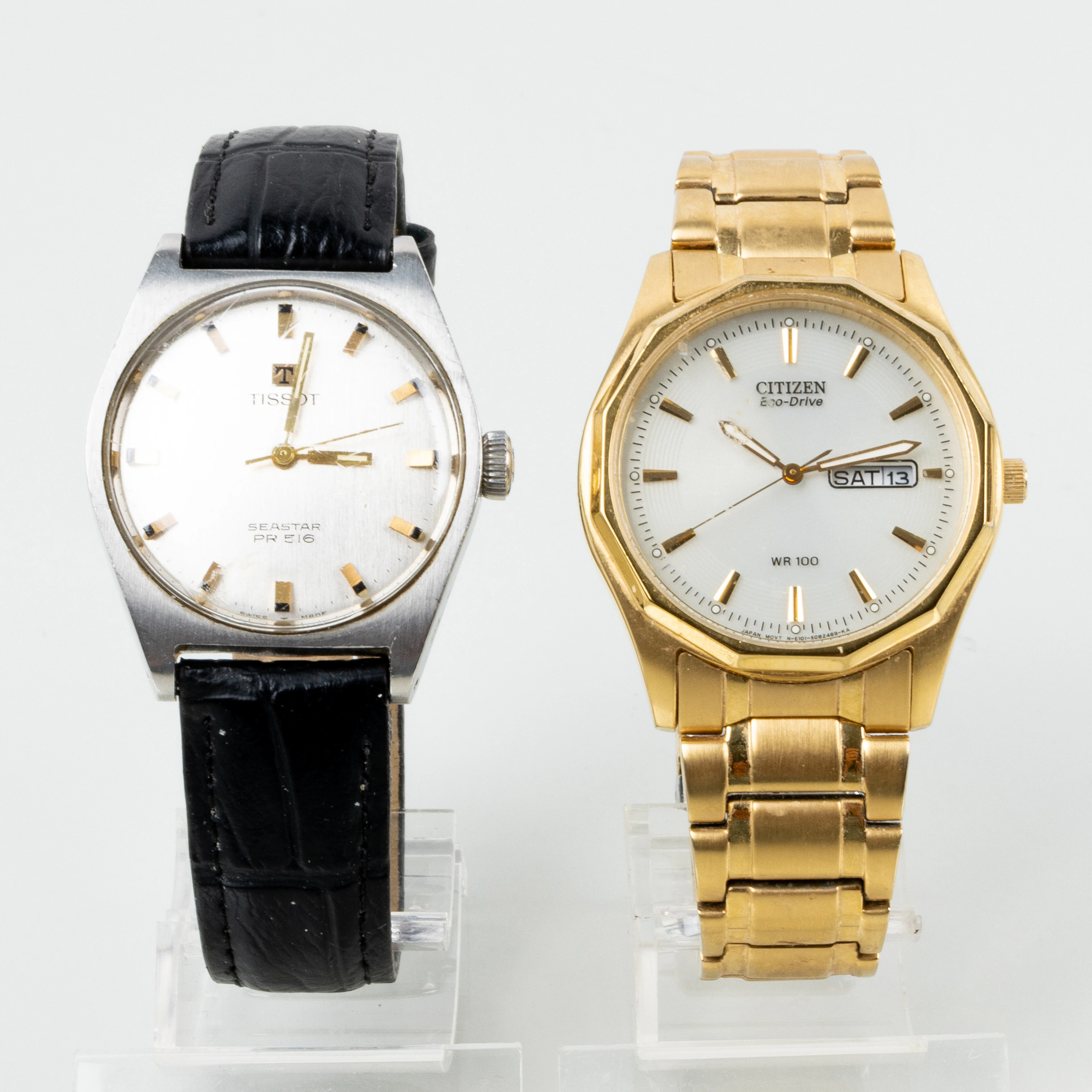 RELOJES DE PULSERA PARA HOMBRE, 2 piezas, Tissot, Seastar PR516 y Citizen, Eco-Drive