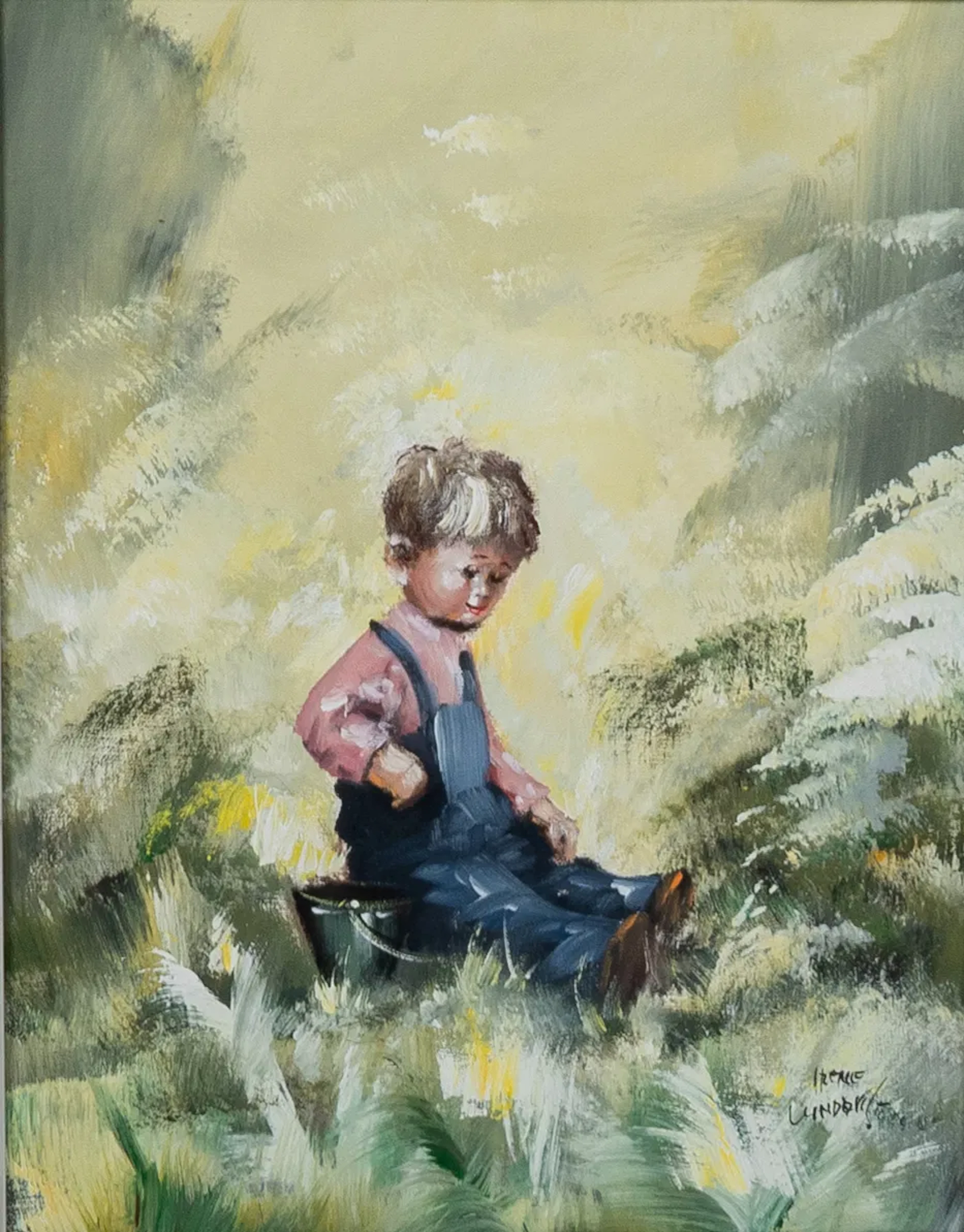 IRENE LUNDQVIST (nata ?), olio su tela, firmata