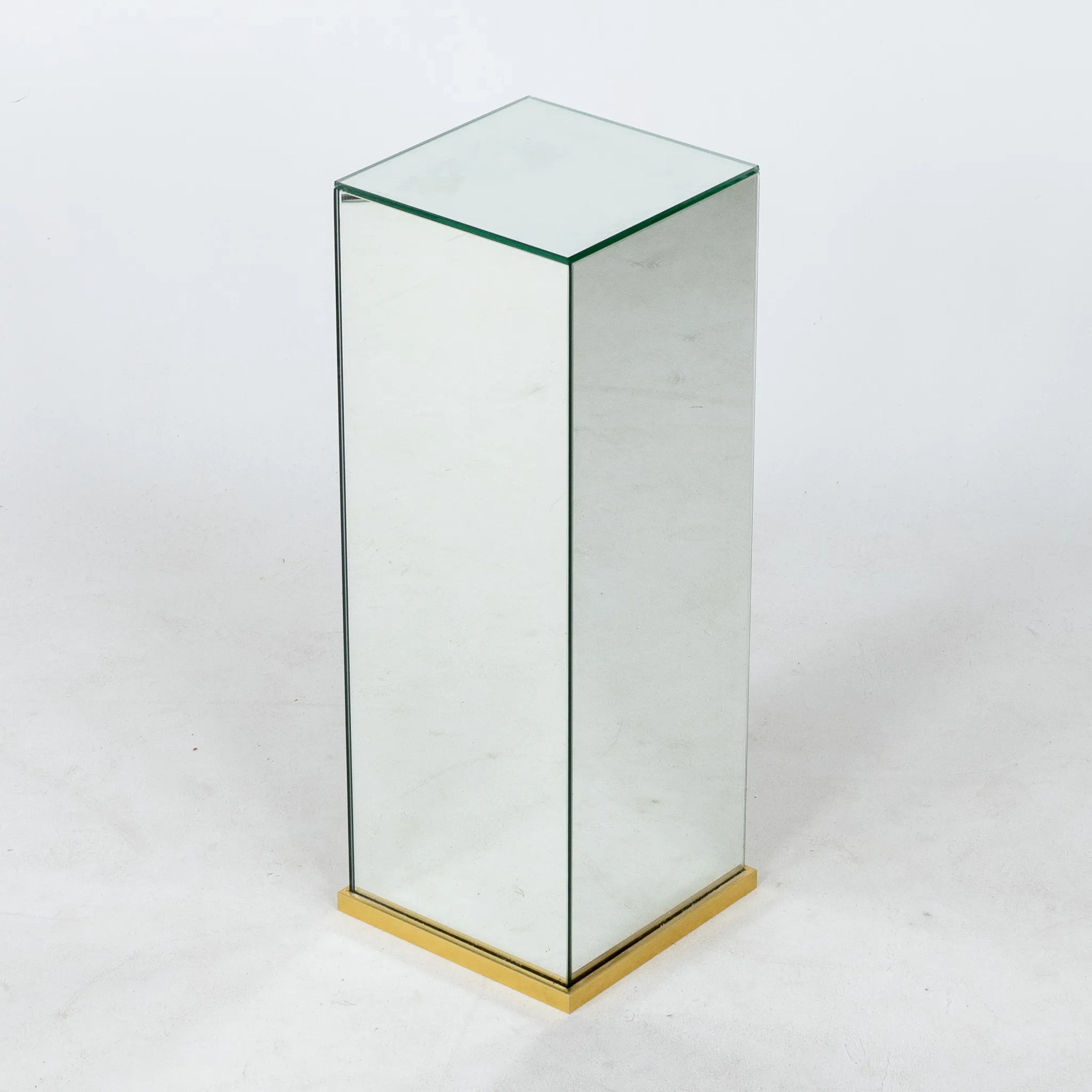 PIEDESTAL, mit Spiegelglas, zweite Hälfte des 20. Jahrhunderts