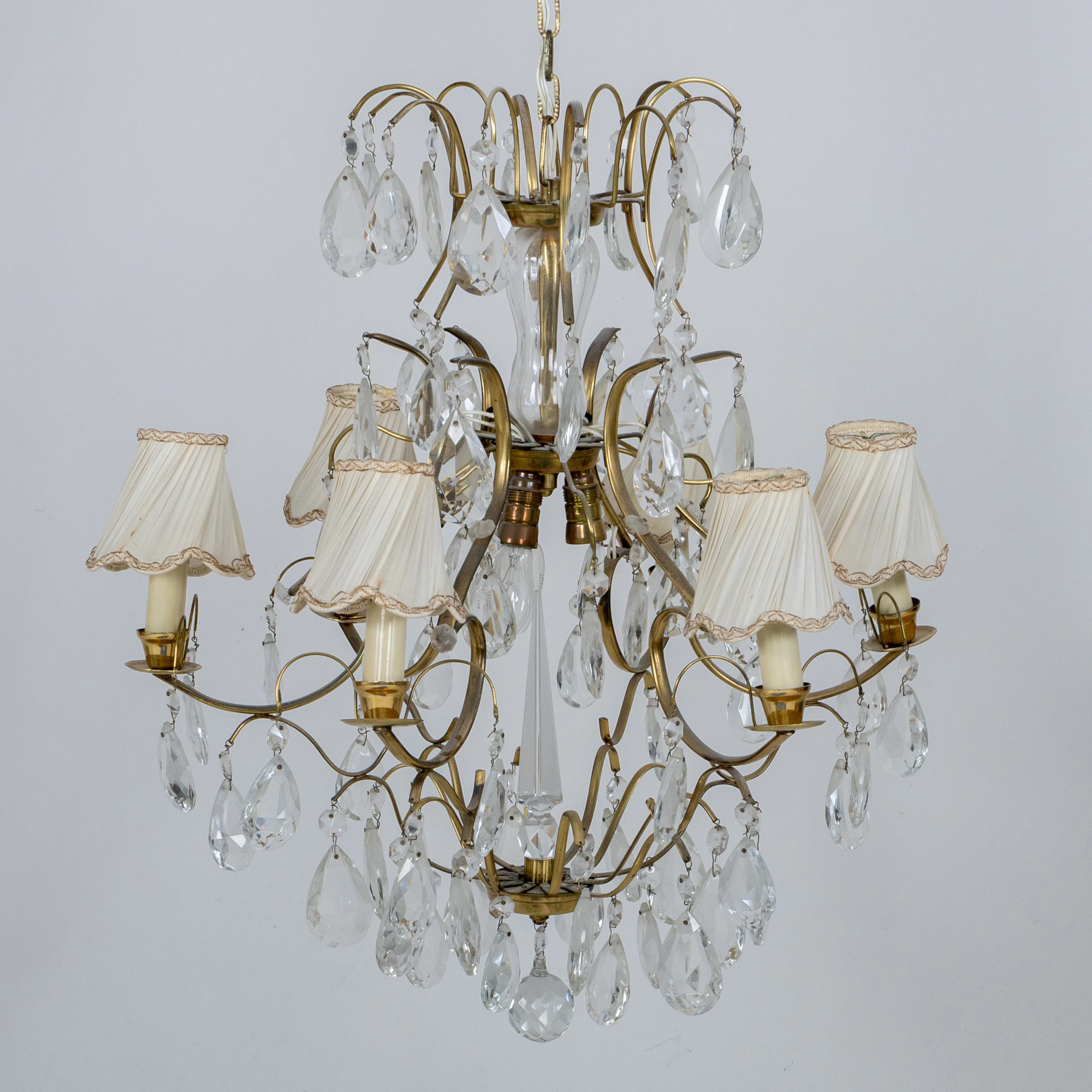 CHANDELIER, baroque style, mid-20th century