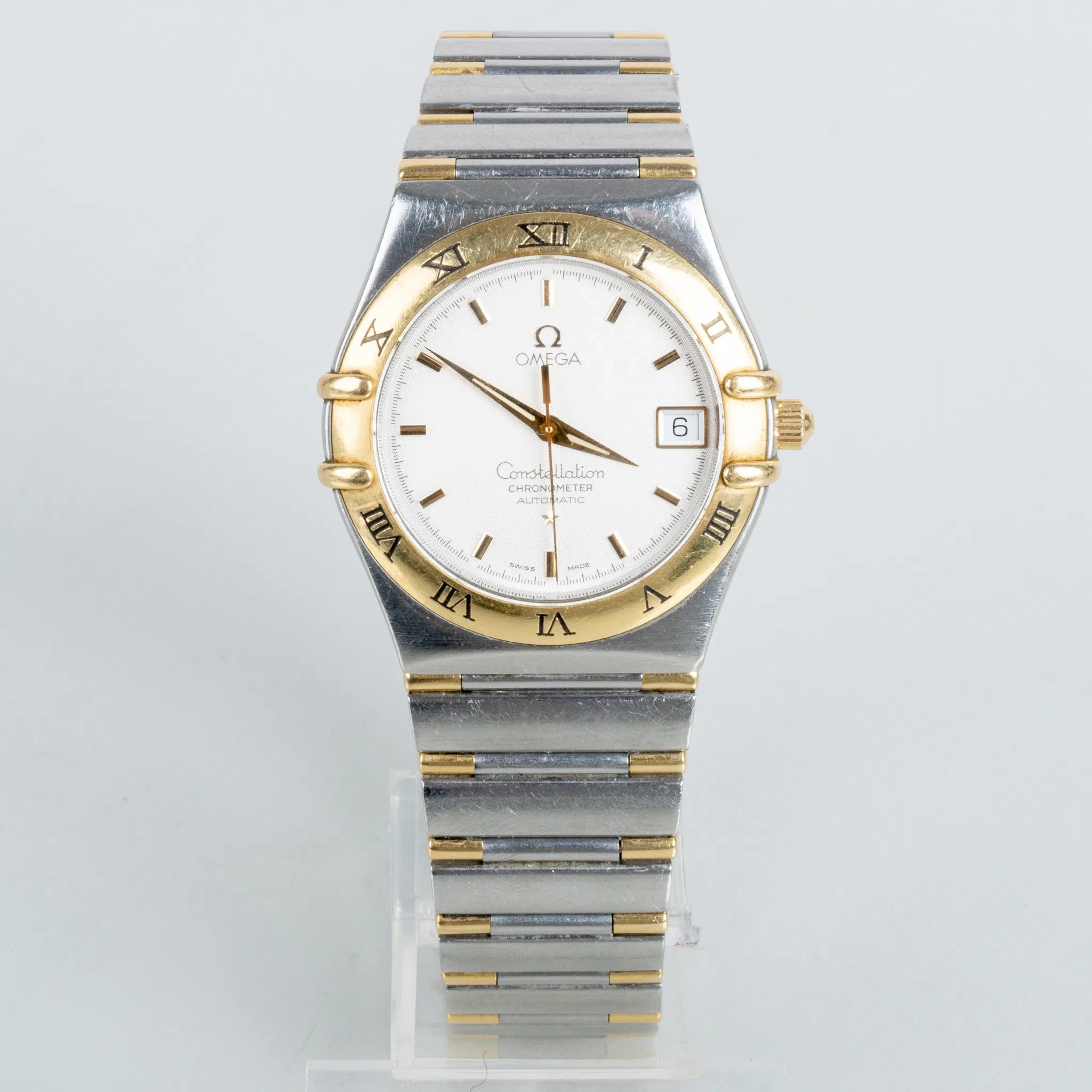RELOJ DE PULSERA DE HOMBRE, Omega Constellation Chronometer, automático, acero, 2002