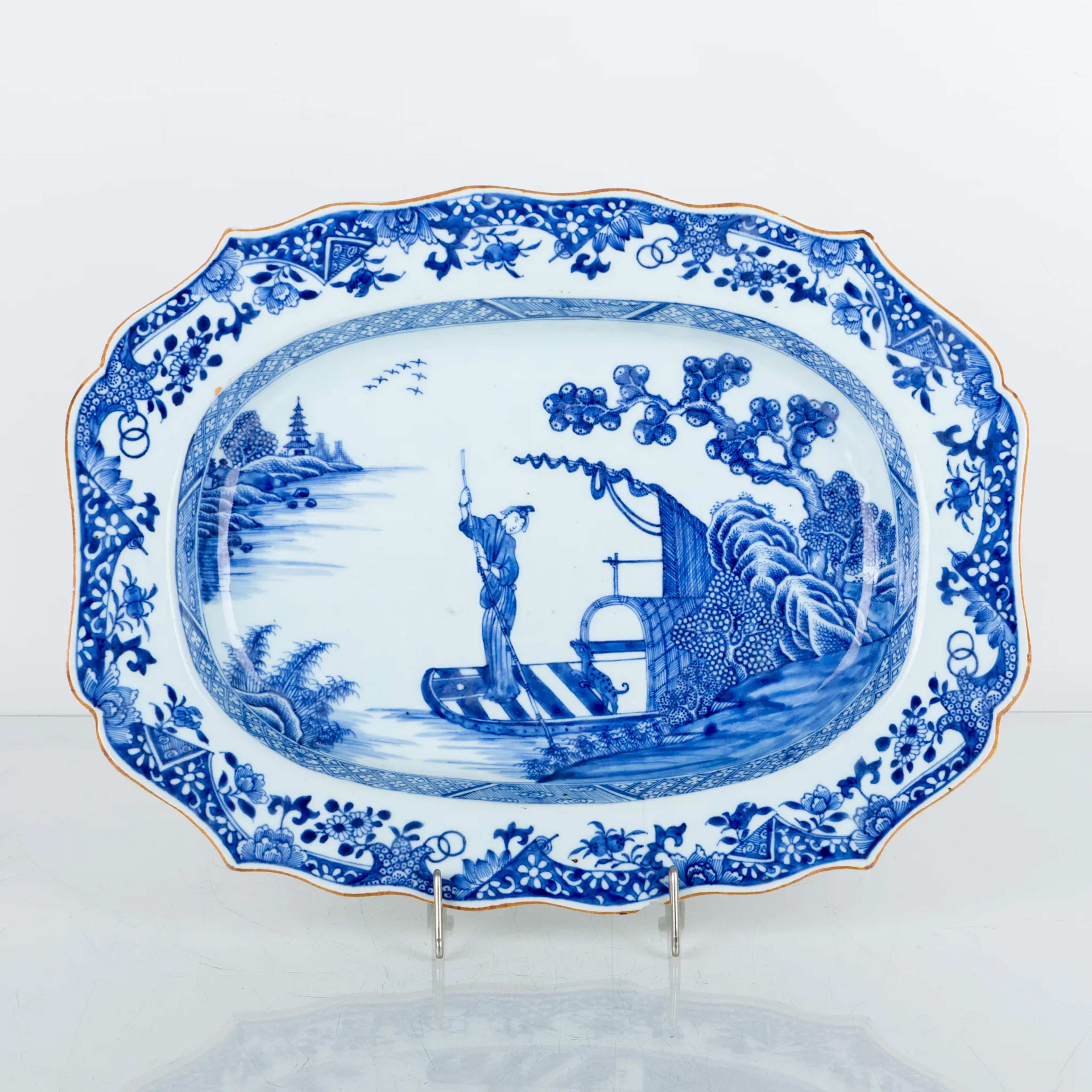 PAN PARA ASAR, PORCELANA, CHINA, QIANLONG (1736-1795)