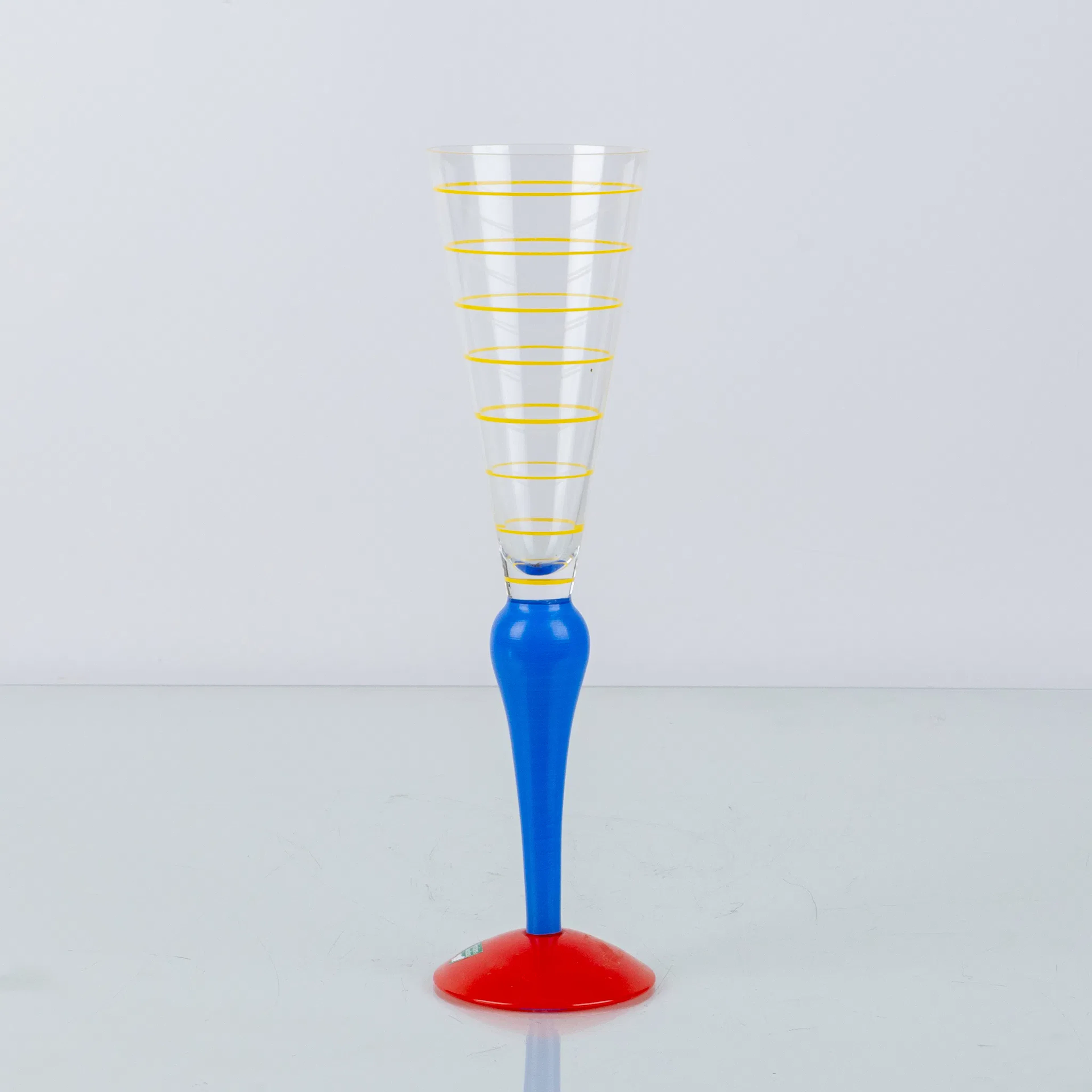 ANNE NILSSON, a glass champagne cone "Clown", Orrefors