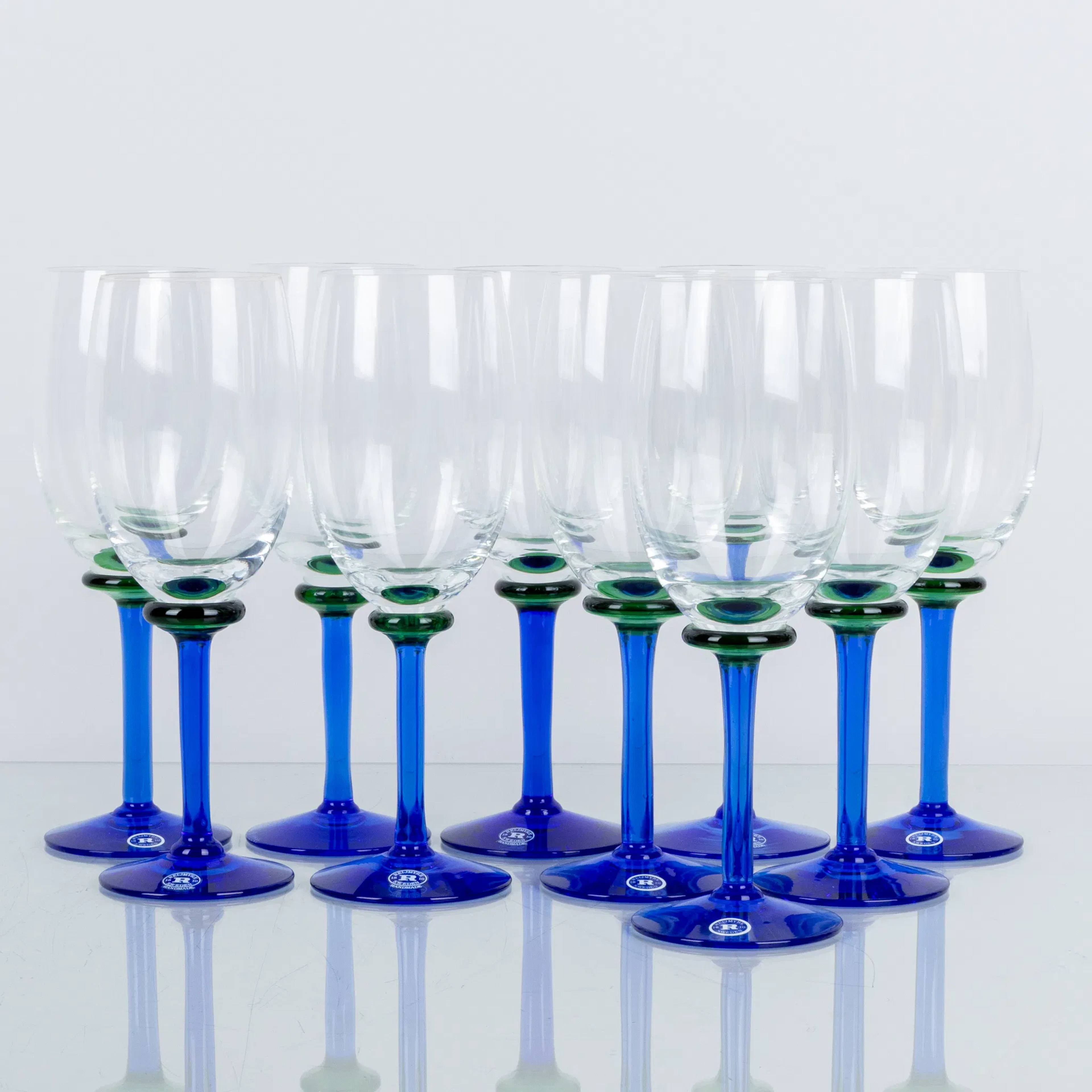COPAS DE VINO, 10 piezas, "Nova", Reijmyre, 1900s/2000s