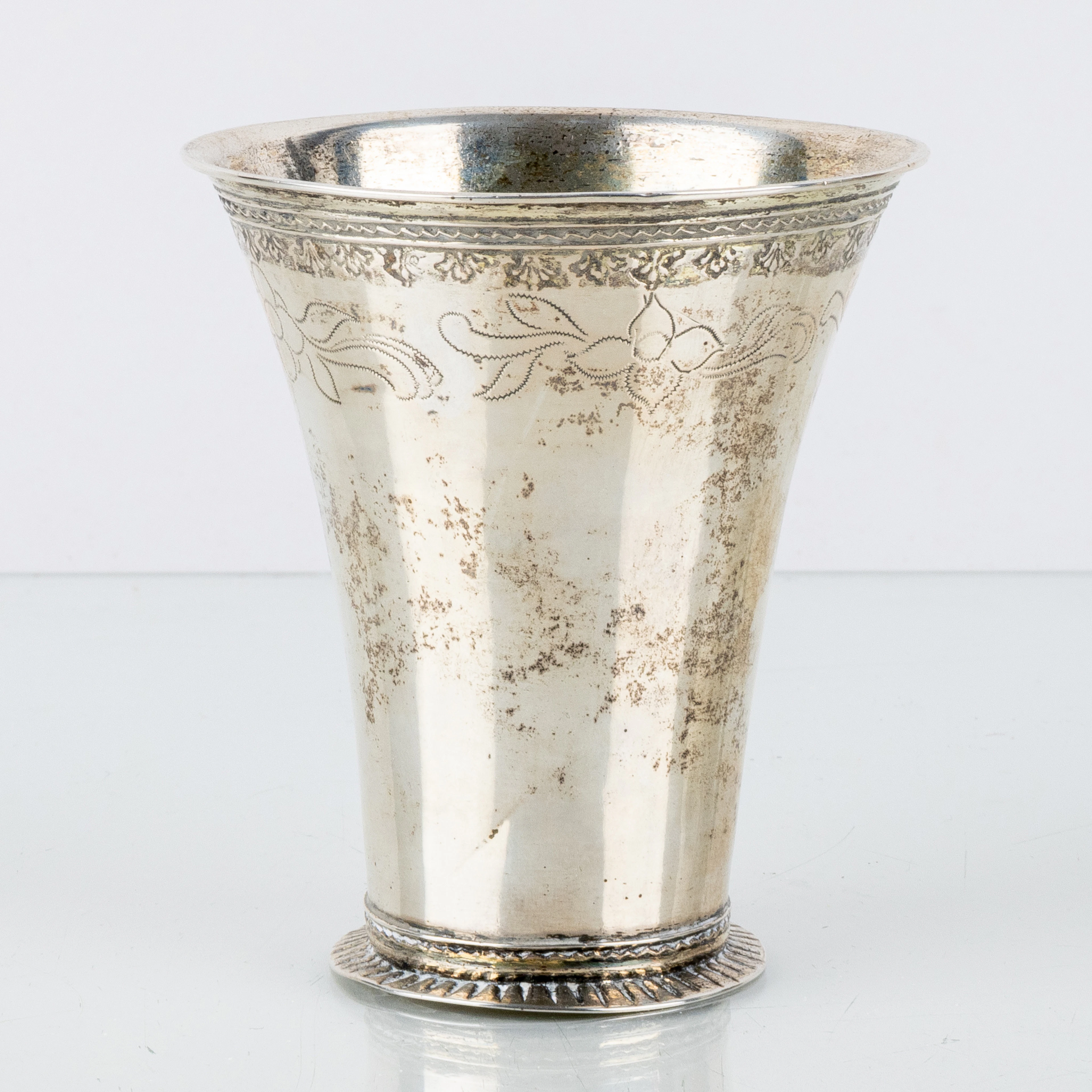 BÄGARE, silver, Conrad Heitmüller, Nyköping 1760