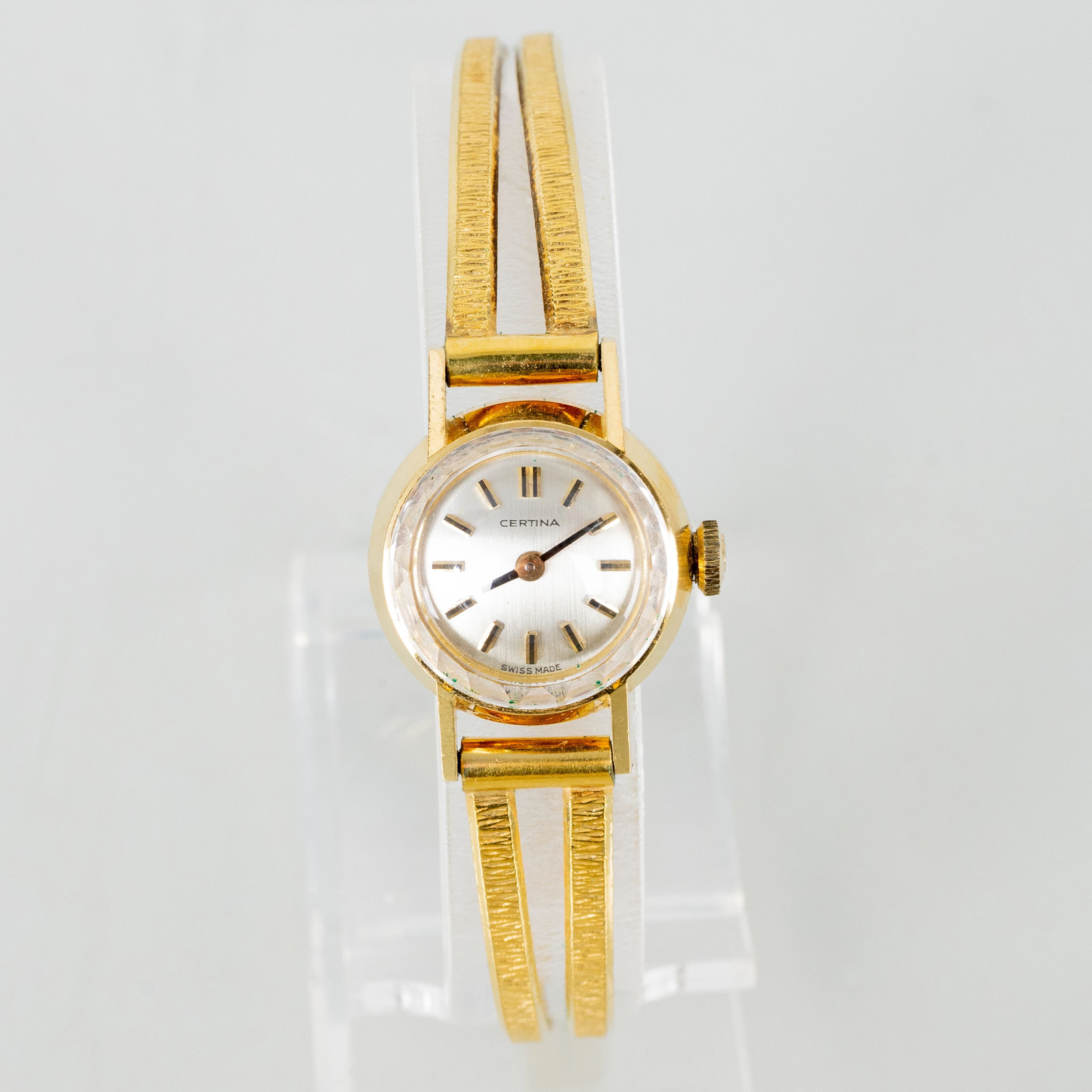OROLOGIO DA POLSO DA DONNA, oro 18 carati, Certina, peso totale circa 15 g