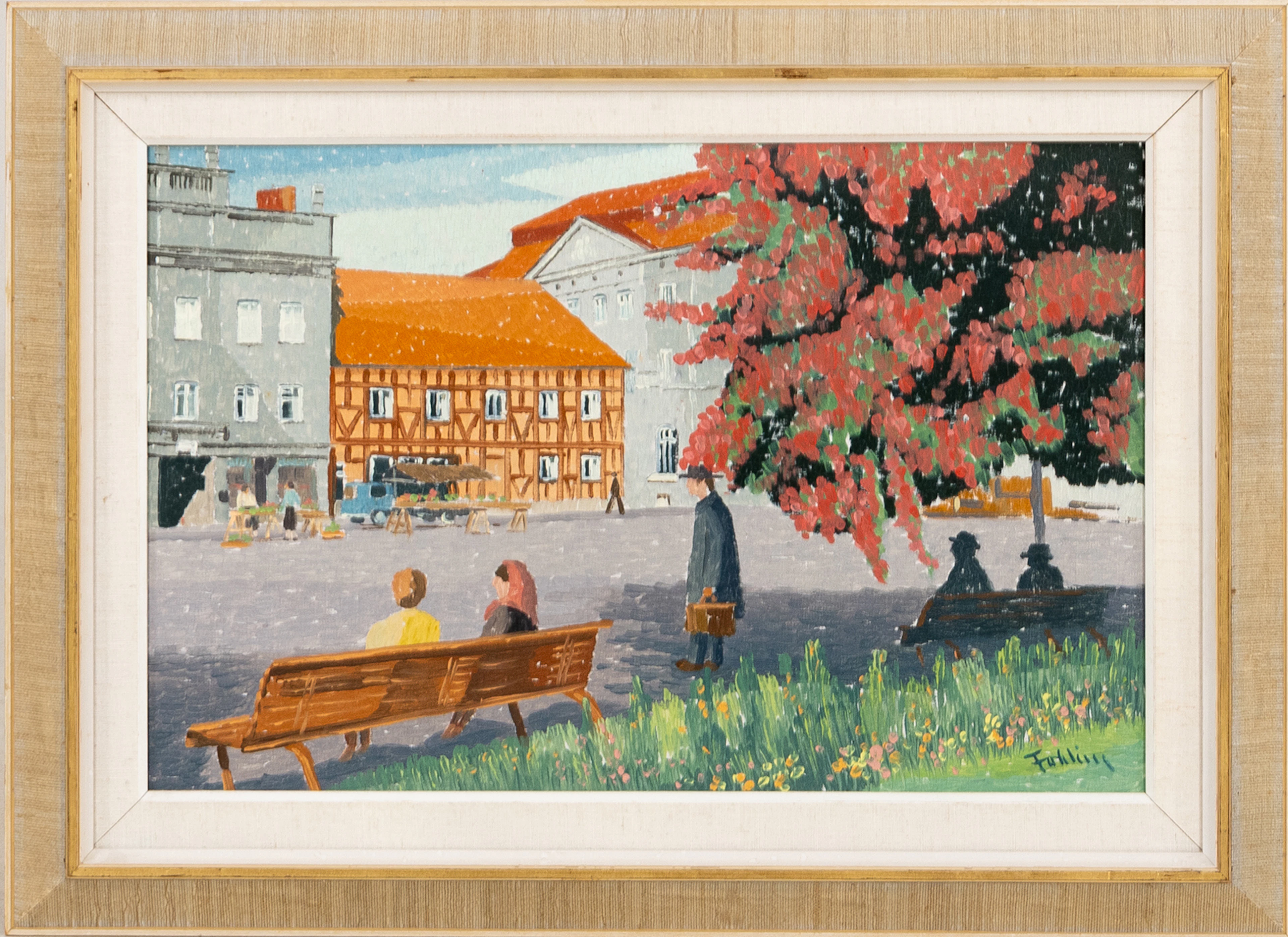 GUNNAR FOHLIN, olio su tela, firmato