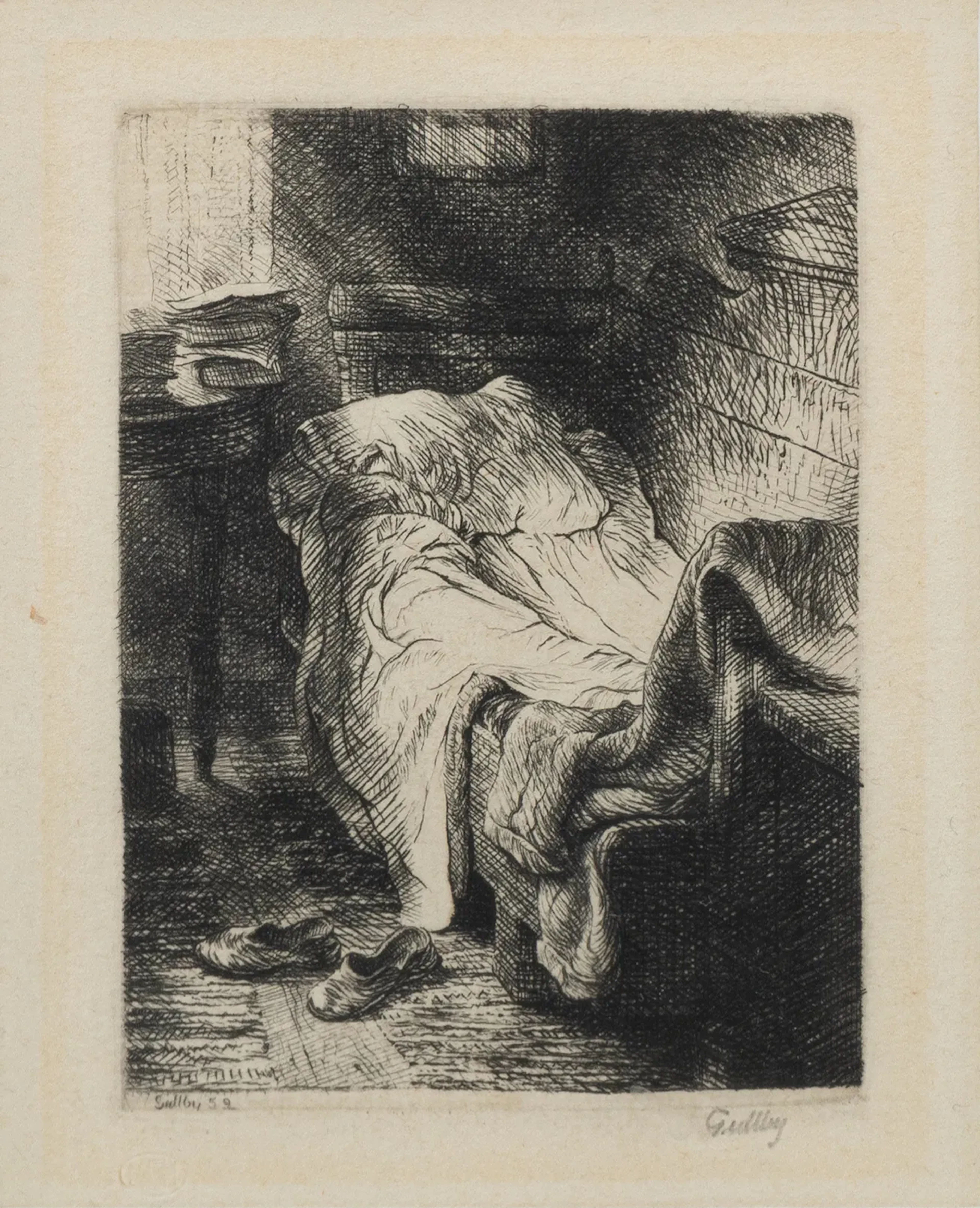 FOLKE GULLBY (1912-1982), eau-forte, signée