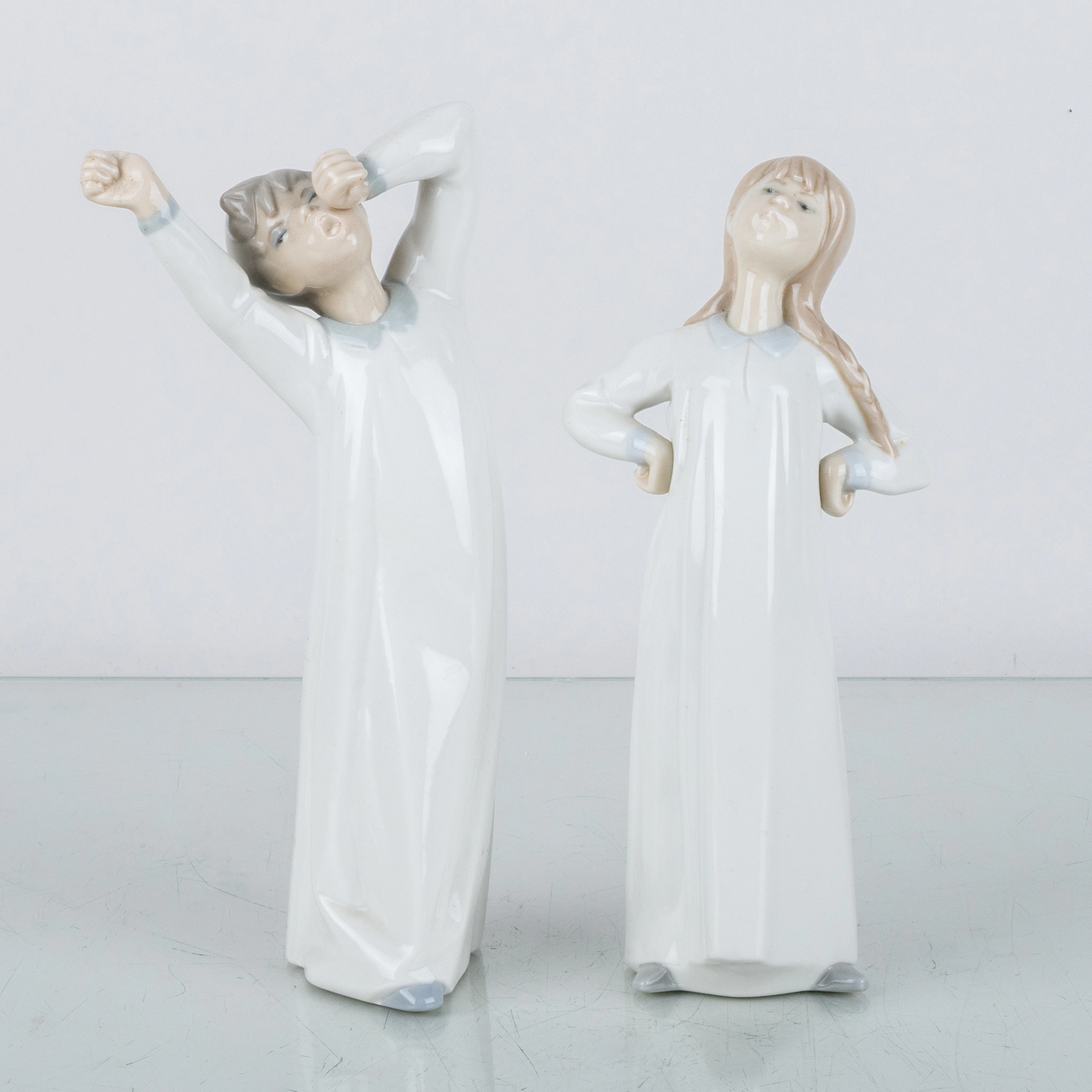 FIGURINES, 2 pièces, porcelaine, Lladro, Espagne, seconde moitié du XXe siècle