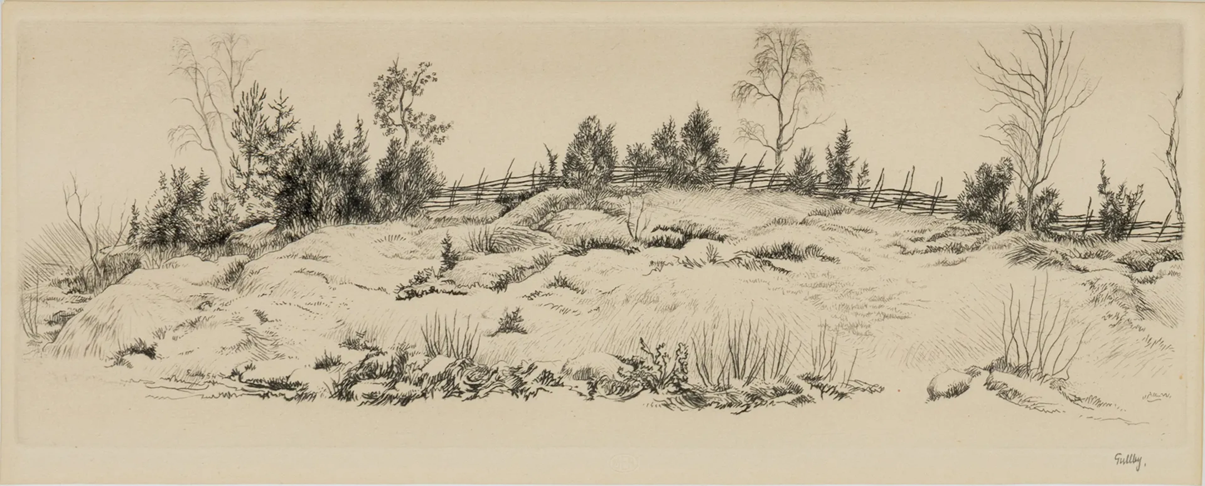 FOLKE GULLBY (1912-1982), eau-forte, signée