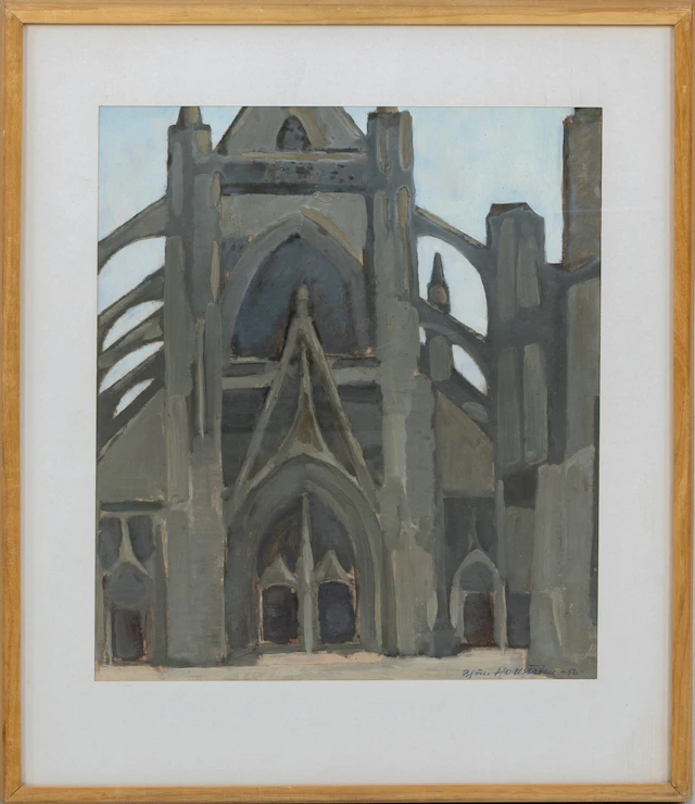 BJÖRN HALLSTRÖM (1931-2001), mixed media, signed and dated -56