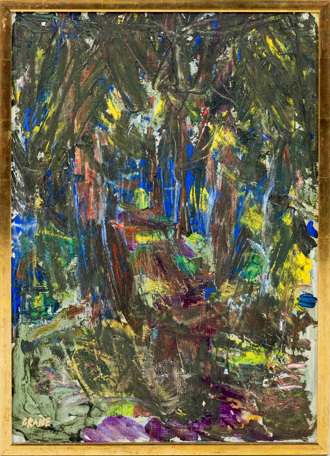 BARBRO BRÅNE (1925-1989), óleo sobre lienzo, firmado