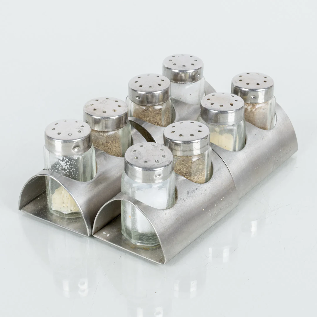 ASPERSORES DE SAL Y PIMIENTA, 4 pares, Georg Jensen, Dinamarca