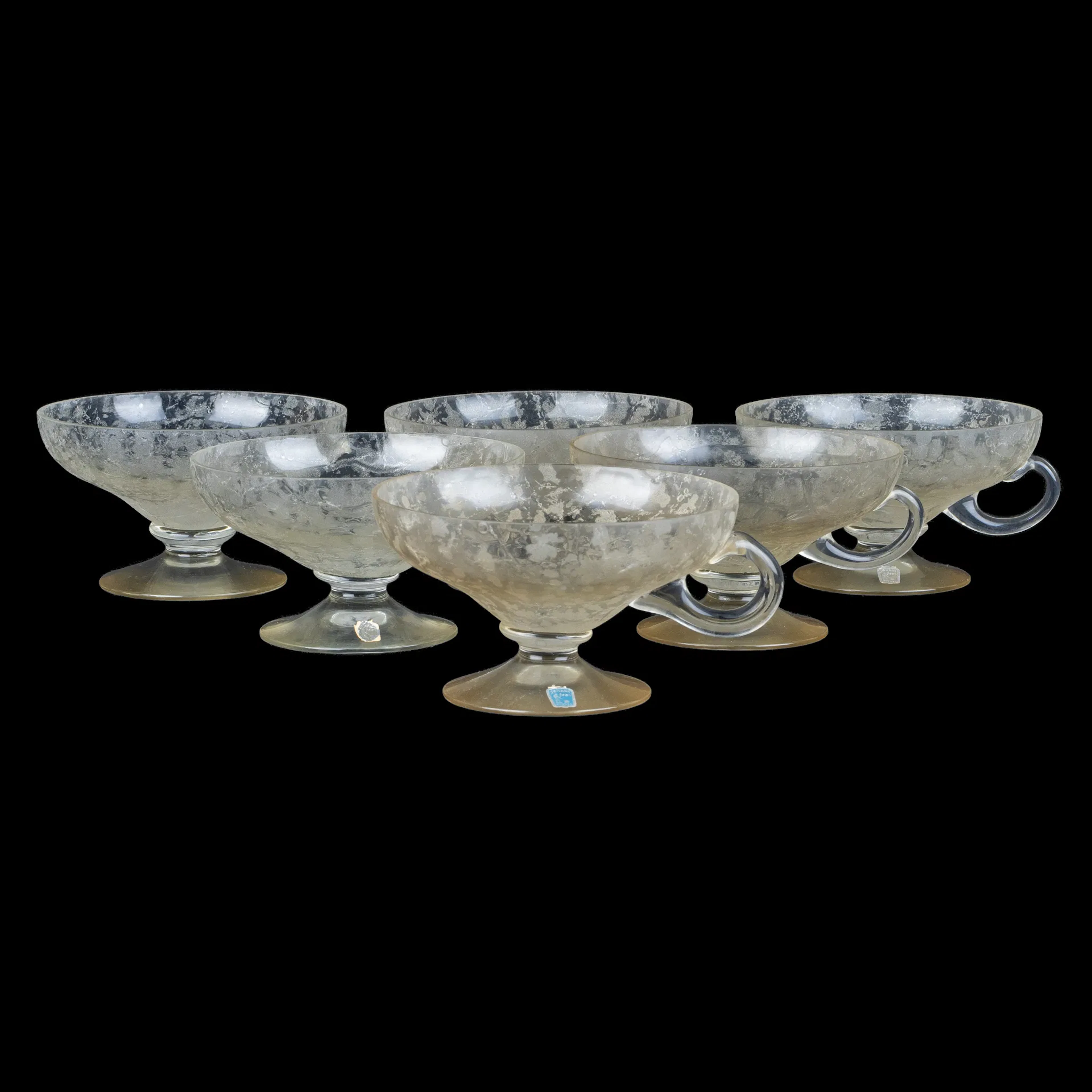 COUPE bowls, set of 6, glass, Johansfors glassworks