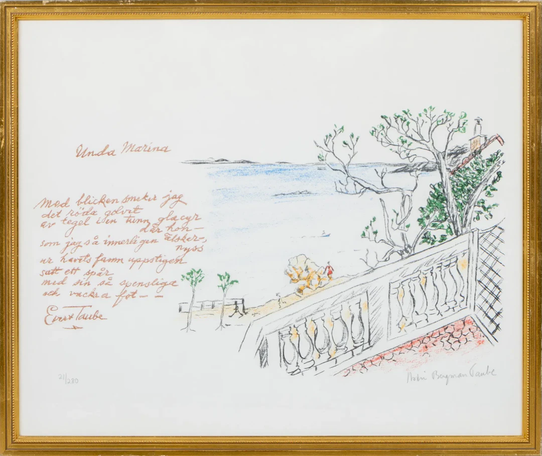 ASTRI BERGMAN TAUBE (1898-1980), colour lithograph, signed and numbered 21/280