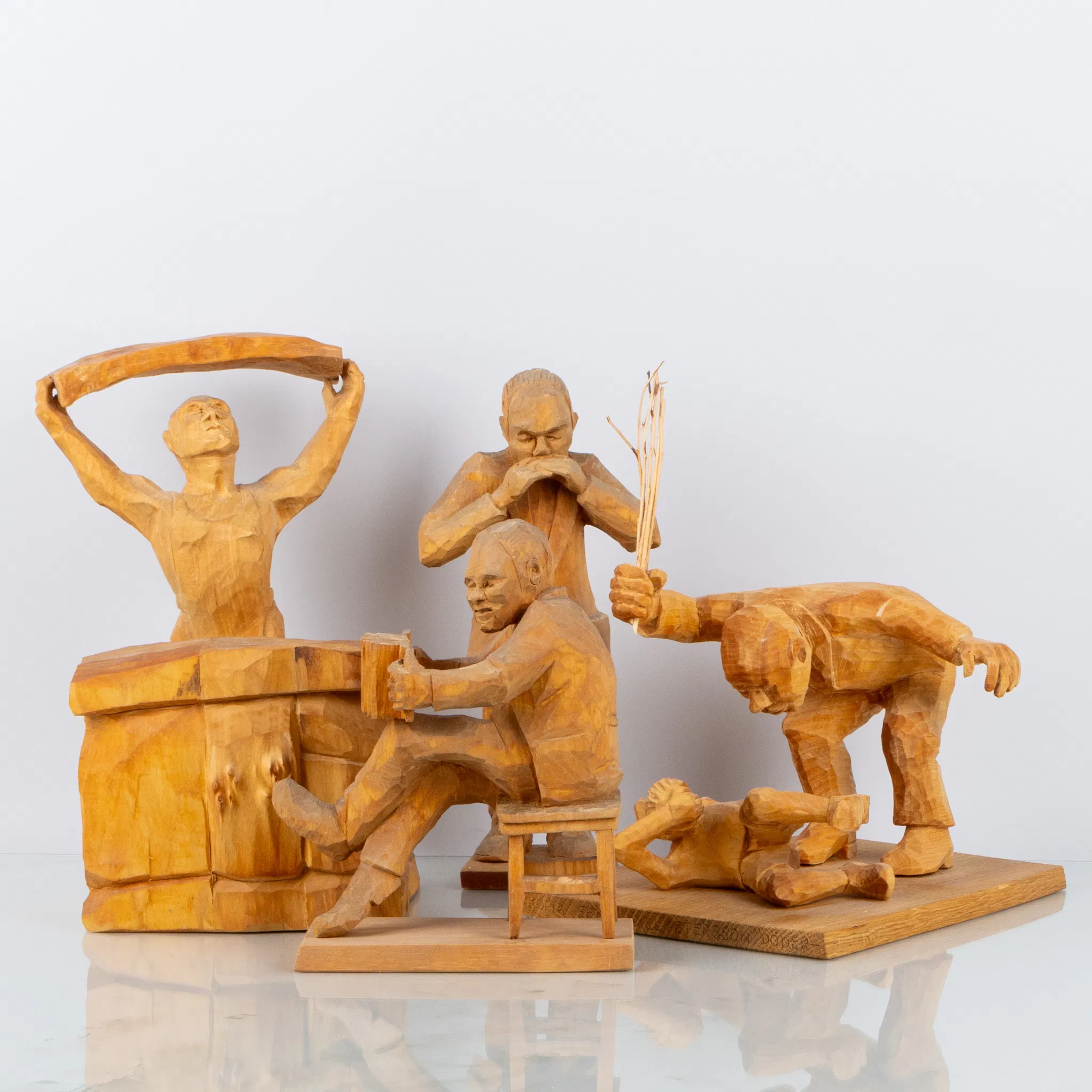 VILHELM BJÖRNMO (1920-2016), 4 sculture, firmate e datate tra le altre -86