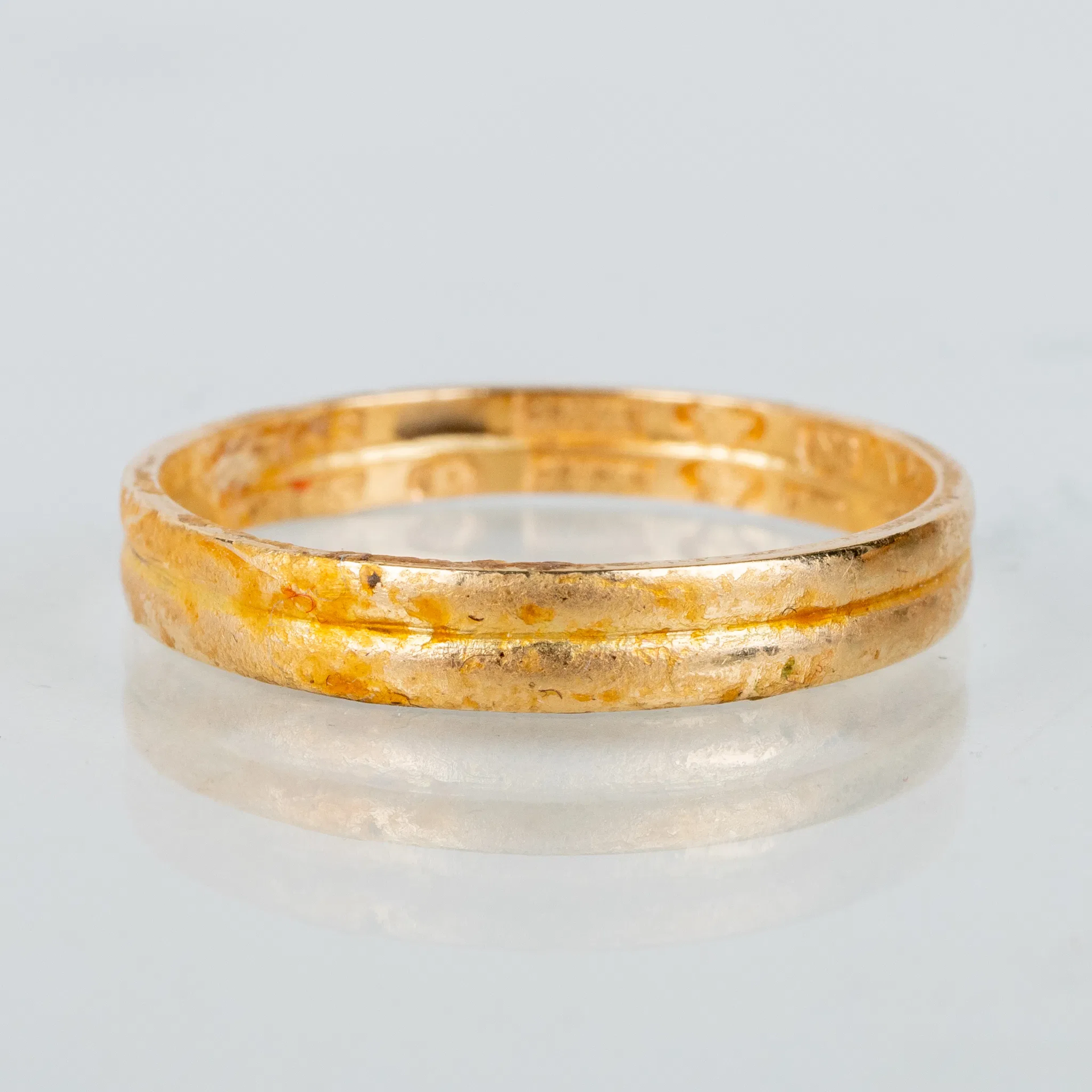 RING, 18k gold, Swedish stamps