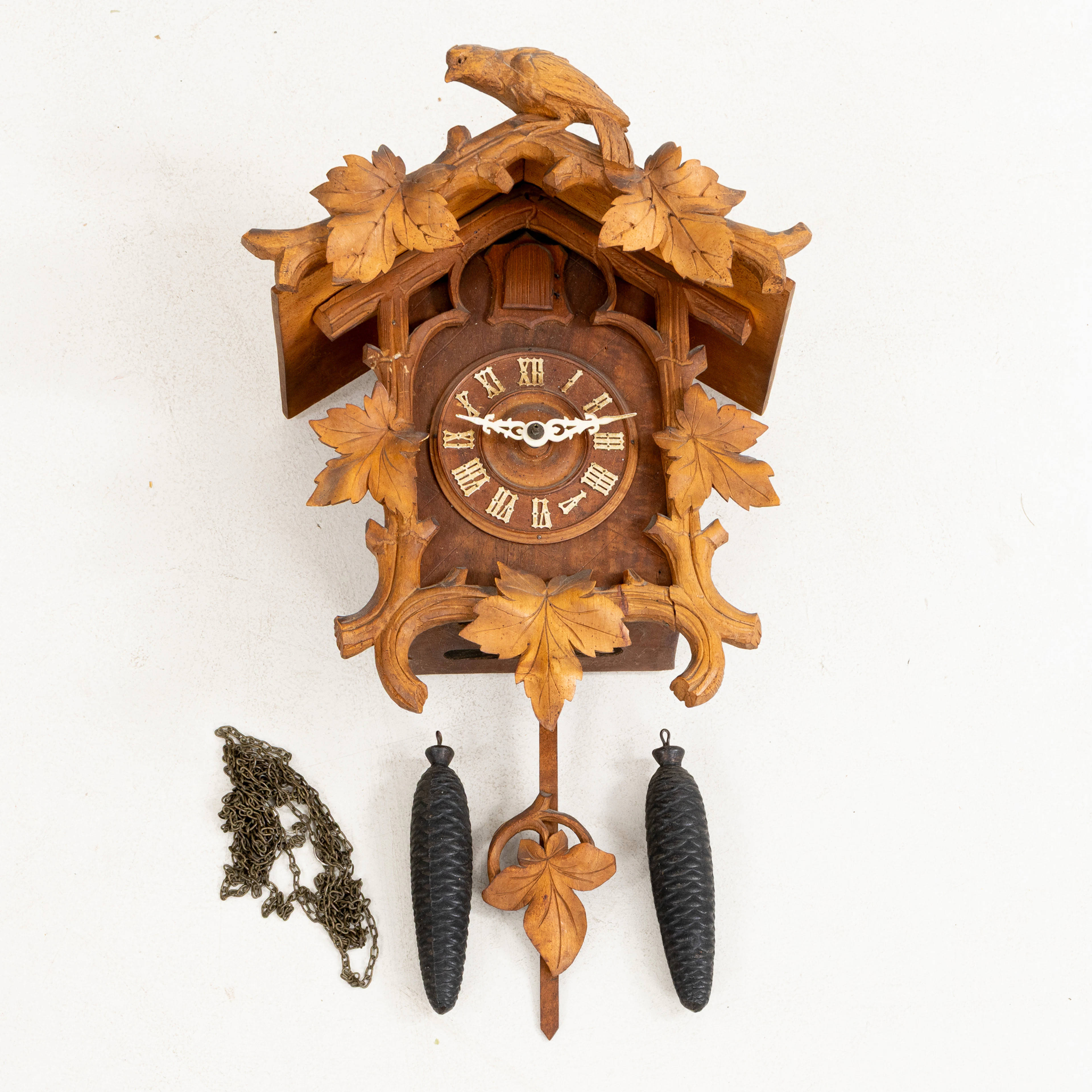 KUCKUCKSUHREN, GESCHNITZTES HOLZ, 1800ER/1900ER JAHRE