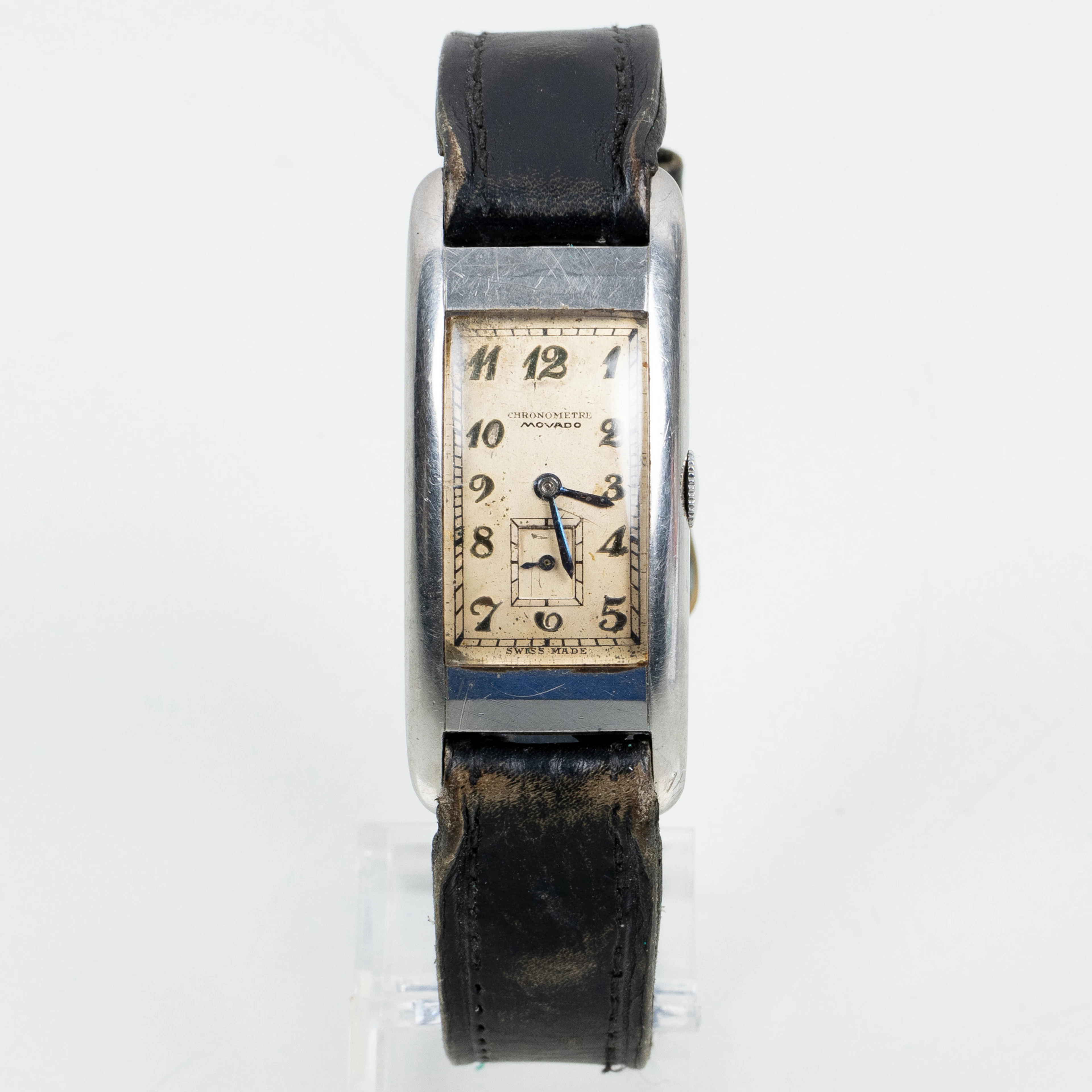 MONTRES-BRACELETS, acier, Chronomètres Movado, années 1920/30