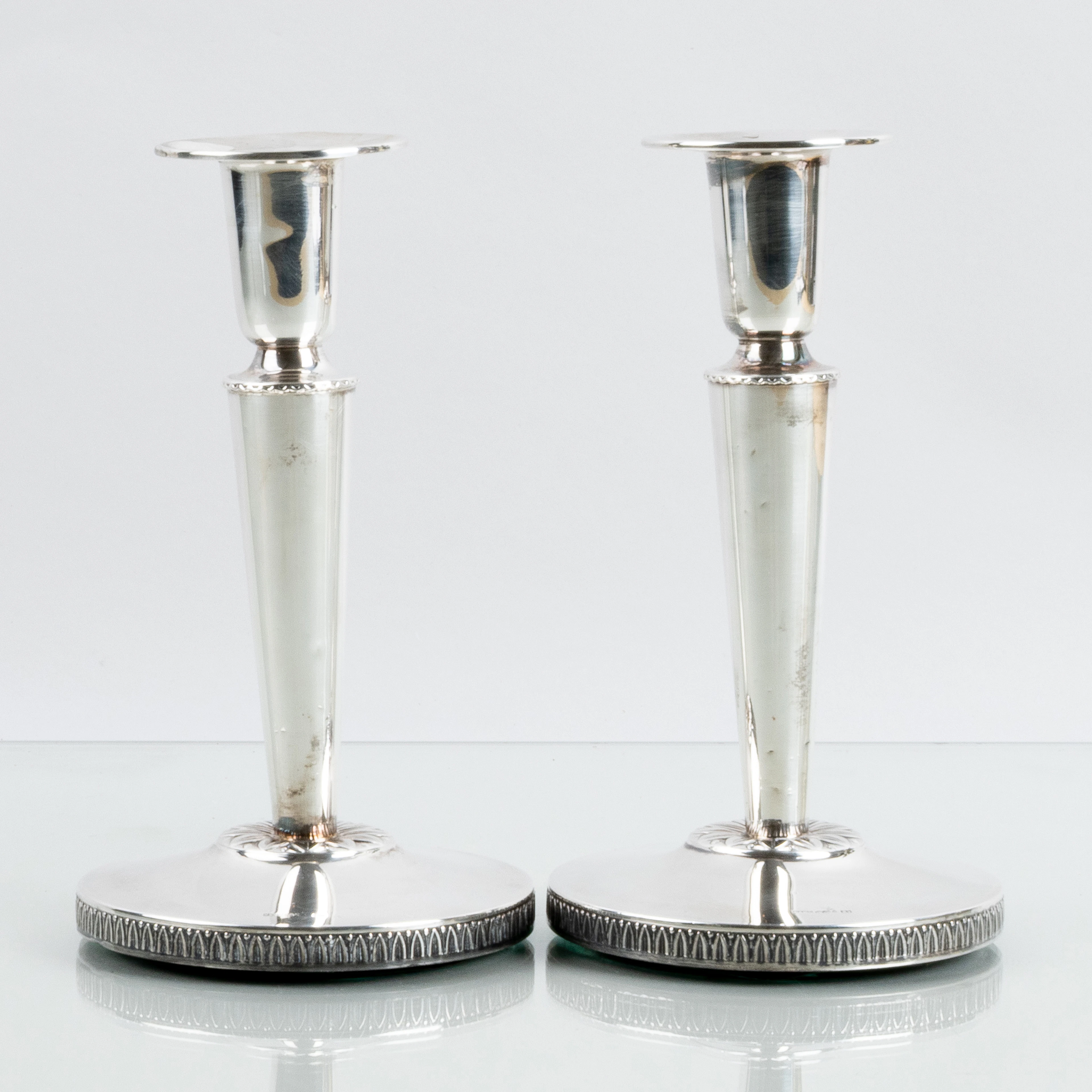 BOUGEOIRS, 1 paire, argent, K&EC Göteborg 1961