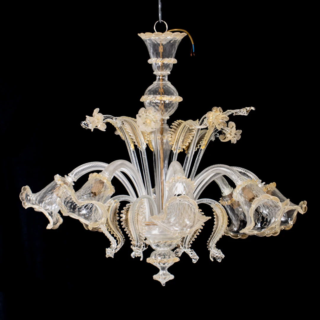 CHANDELIER, Italy, Venetian style, mid-20th century, larger model