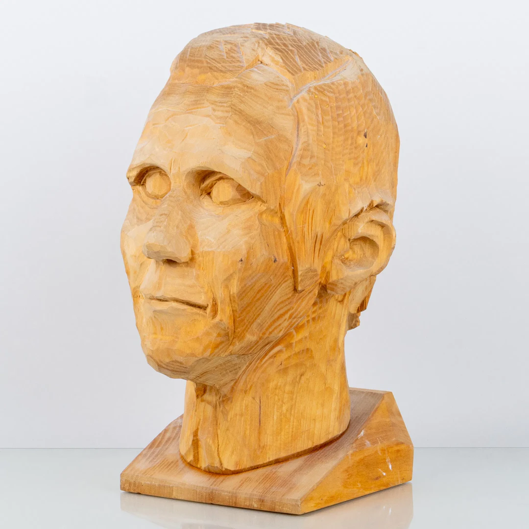 VILHELM BJÖRNMO (1920-2016), scultura, legno scolpito, firmata e datata -80