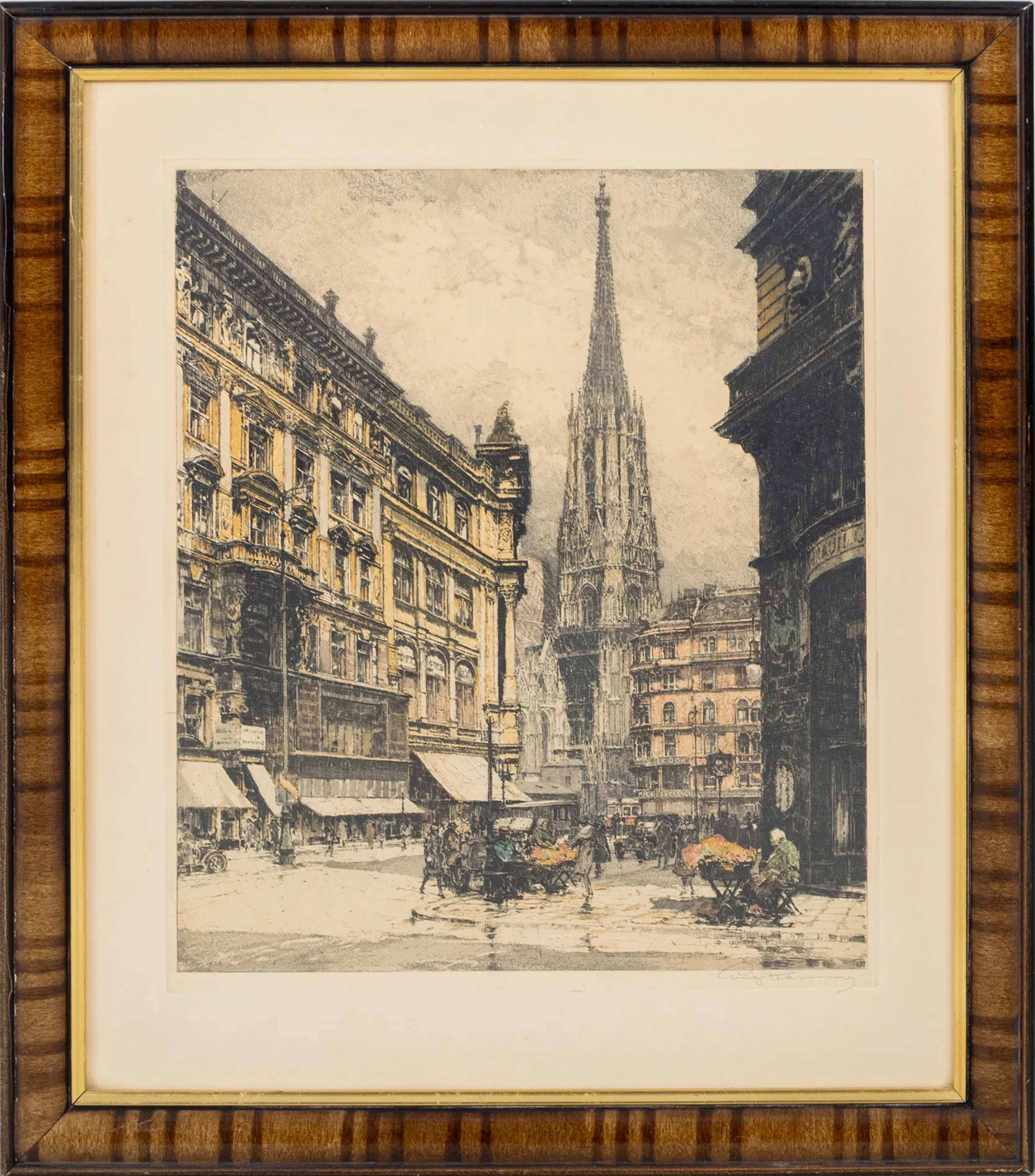 LUIGI KASIMIR (1881-1962), etching, signed