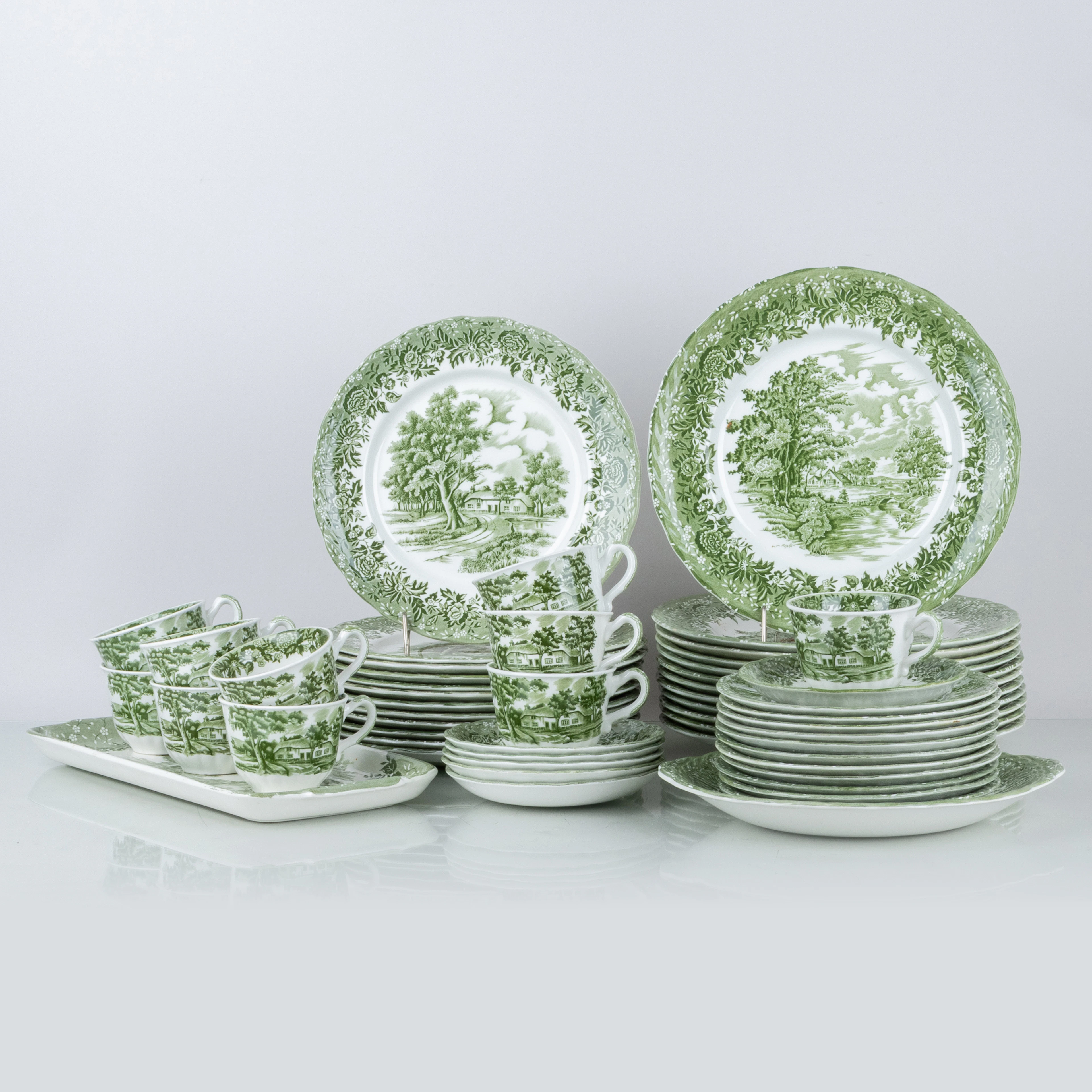 VAJILLA, 70 del, porcelana, estilo campestre, WH Grindley and Co Ltd.