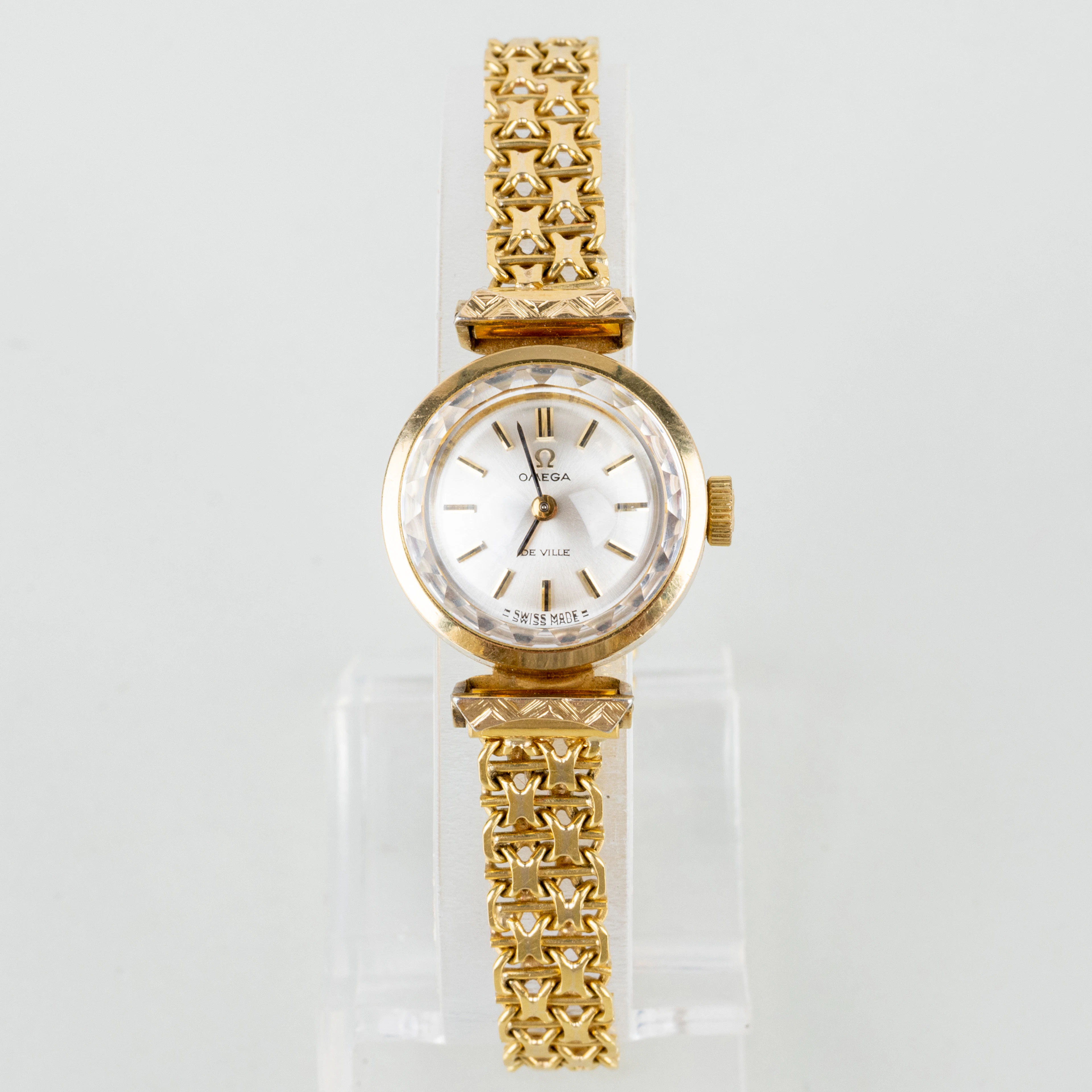 RELOJ de pulsera, Omega De Ville, oro 18 quilates y doble, pulsera con sueco