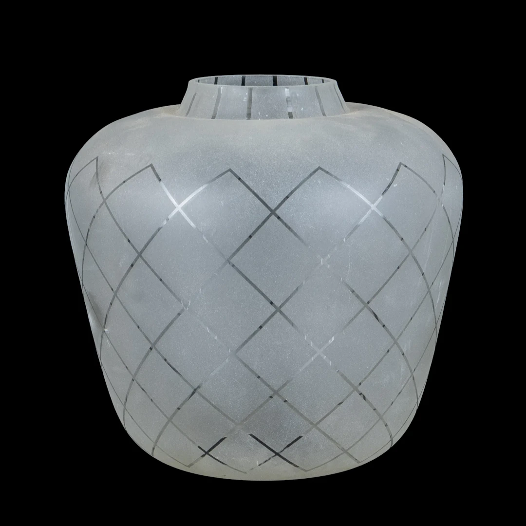 LAMP CUP, glass, Birger Dahl, Sönnico, Norway, mid-1900s