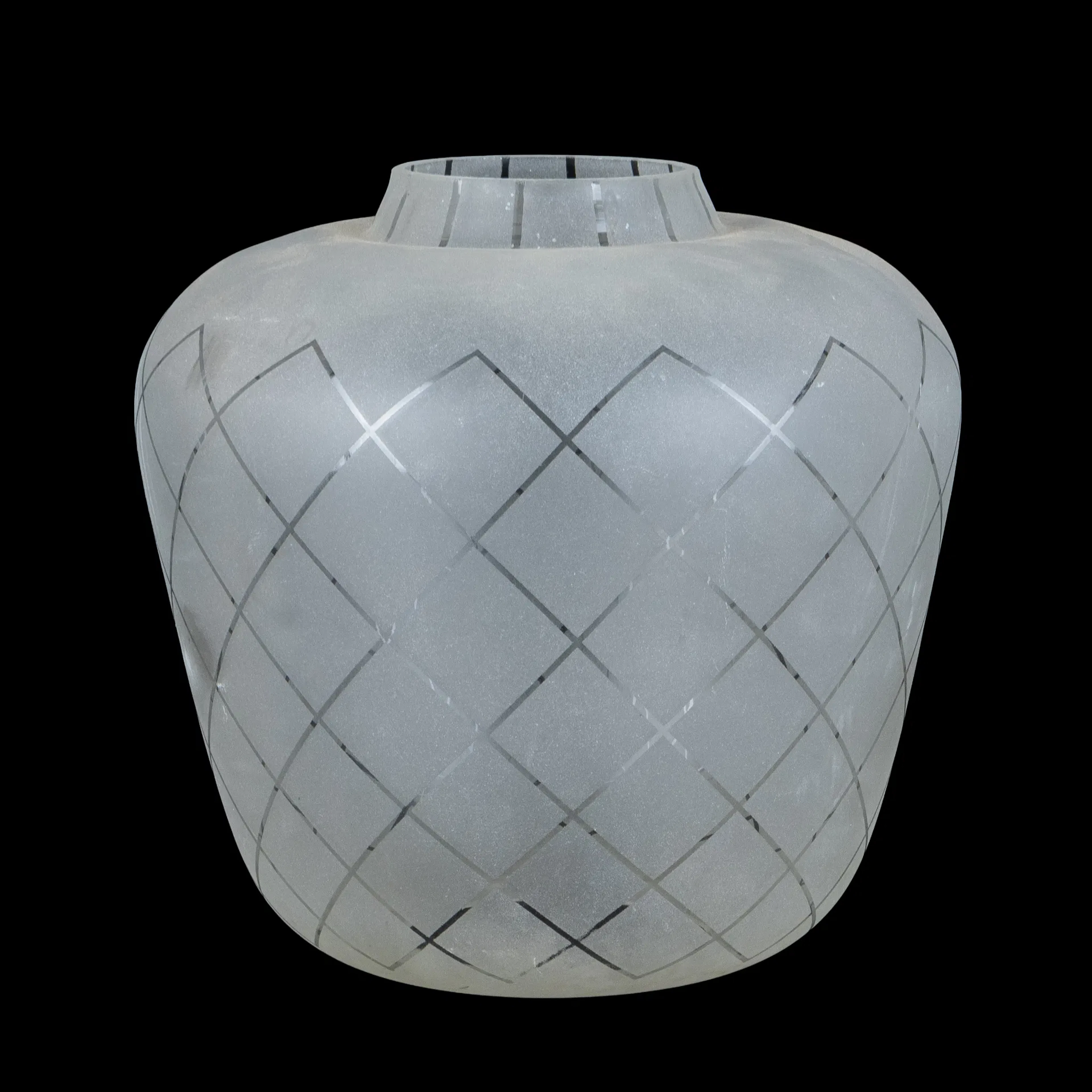 LAMP CUP, glass, Birger Dahl, Sönnico, Norway, mid-1900s