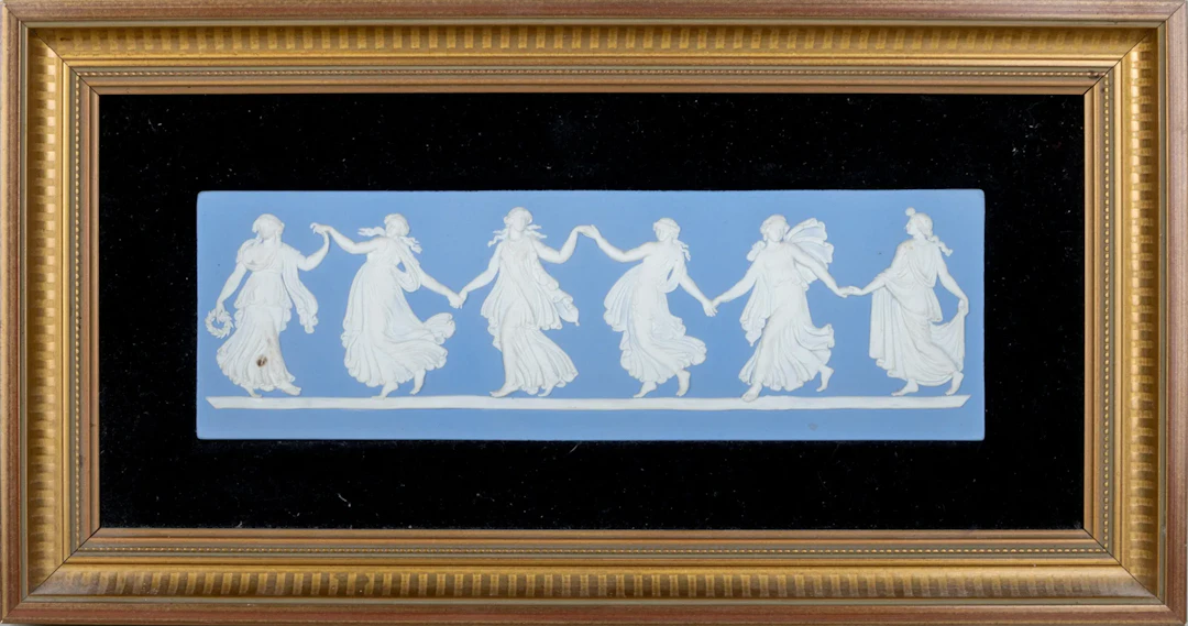 WALL RELIEF, jasperware, Wedgwood, England, 1900s
