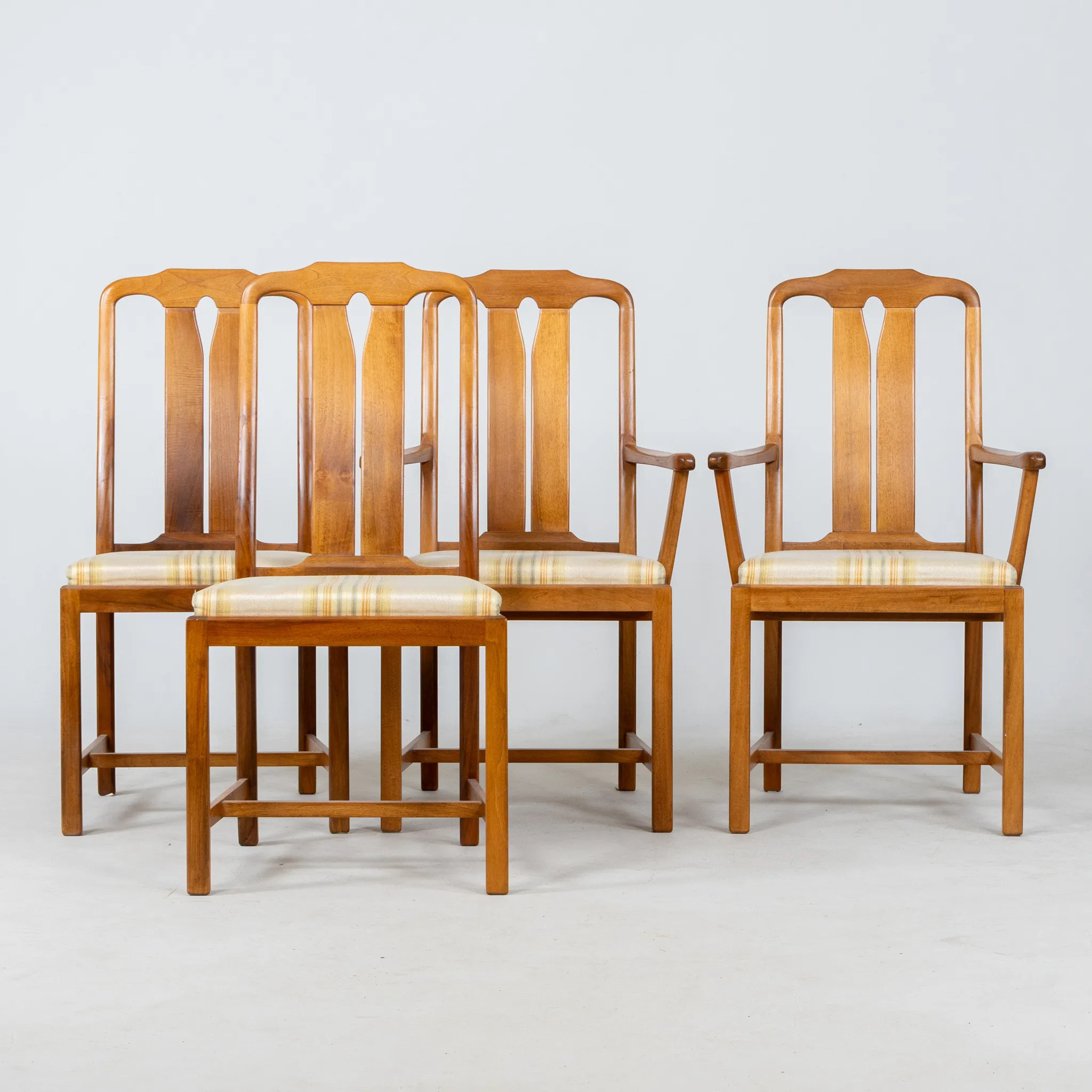 CARL MALMSTEN, 2 chaises et 2 fauteuils, « Ambassadeur », années 1900