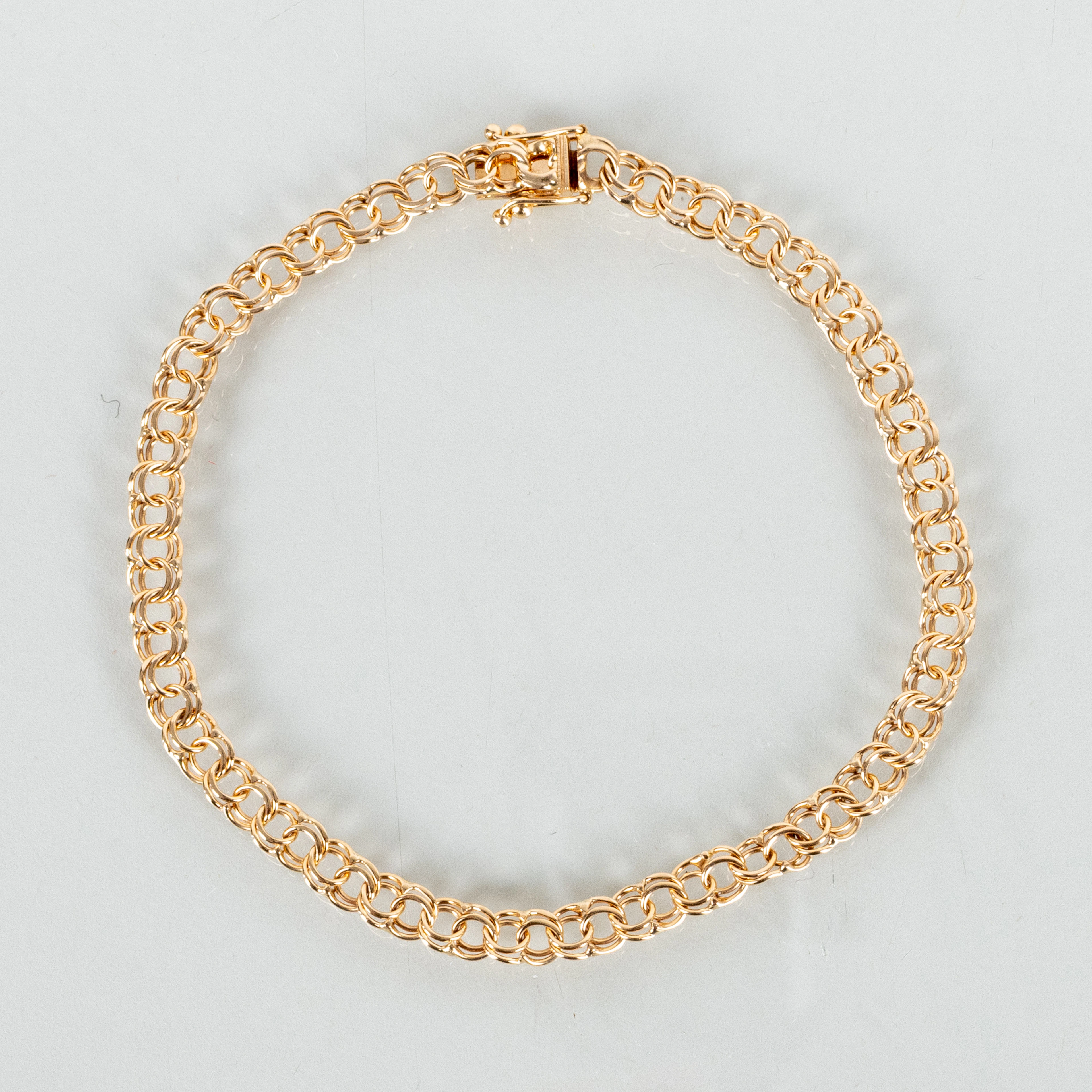BRACCIALE, oro 18 carati, bismarck, peso circa 5,2 g