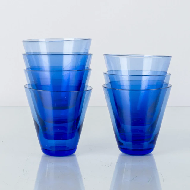SELTER glass, 7 pieces, glass, "Mambo", Reijmyre glassworks, second half of the 1900s