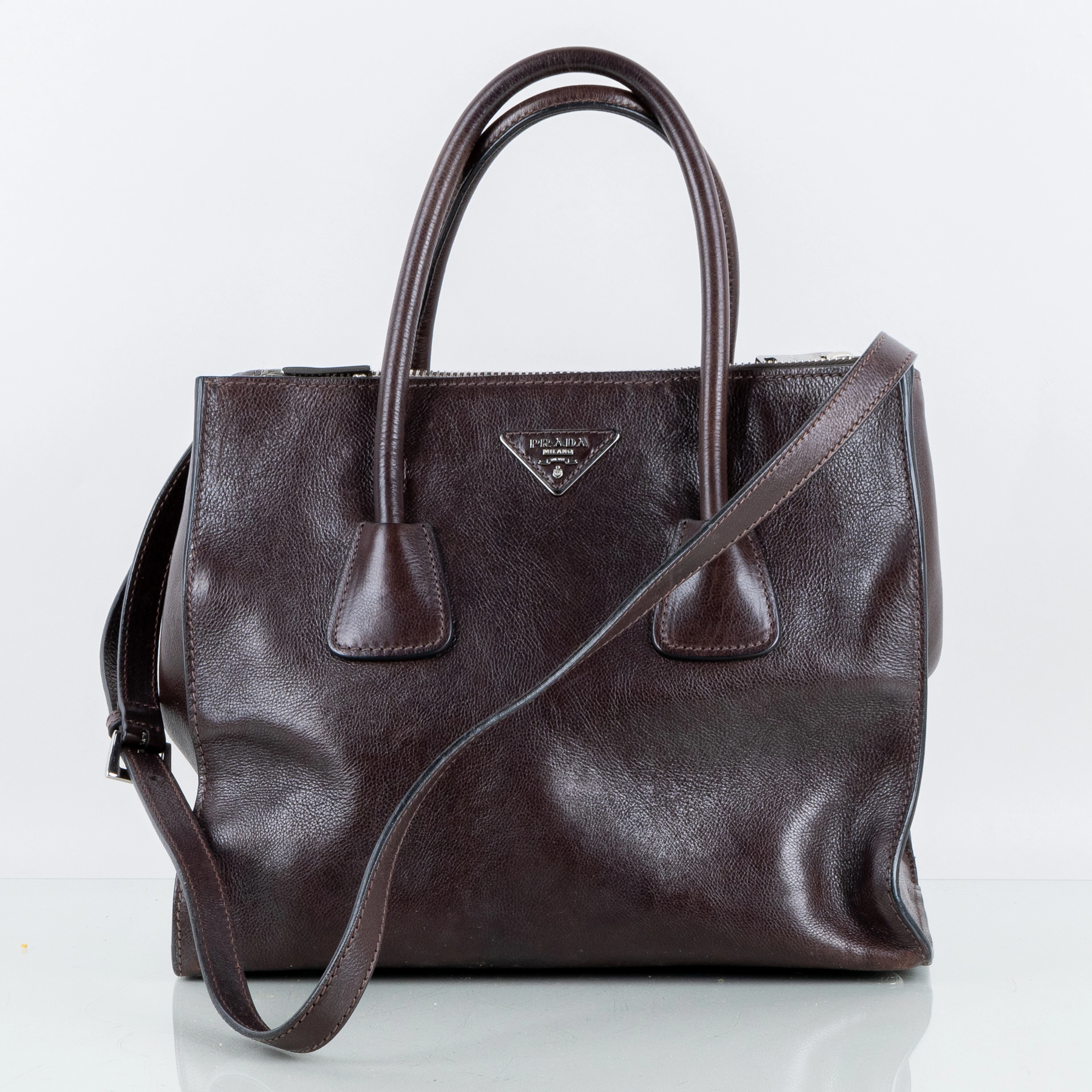 PRADA, sac à main, « Glace Calf Twin Pocket Tote Bag », années 2000