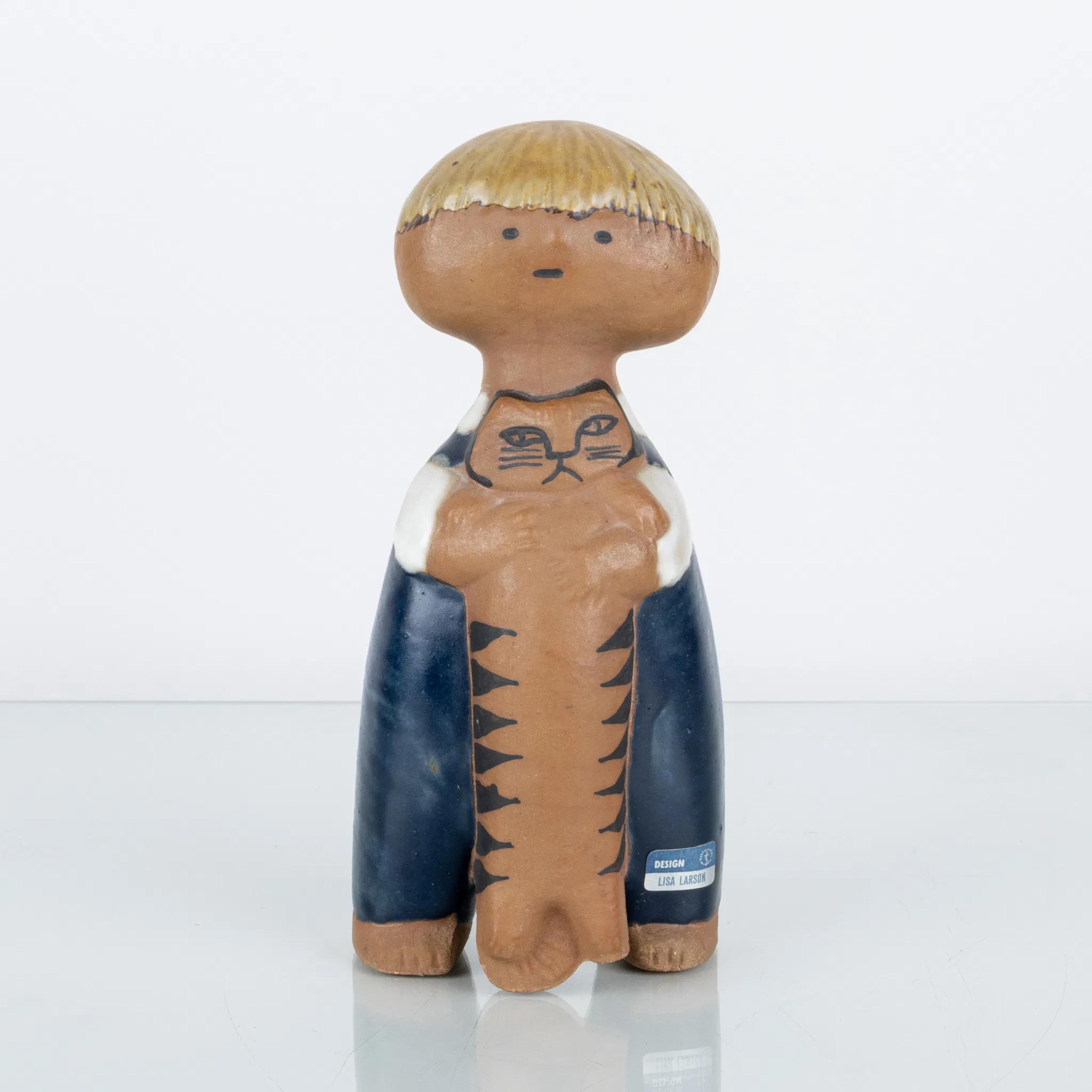 LISA LARSON, eine Steingutfigur "Pelle", Gustavsberg
