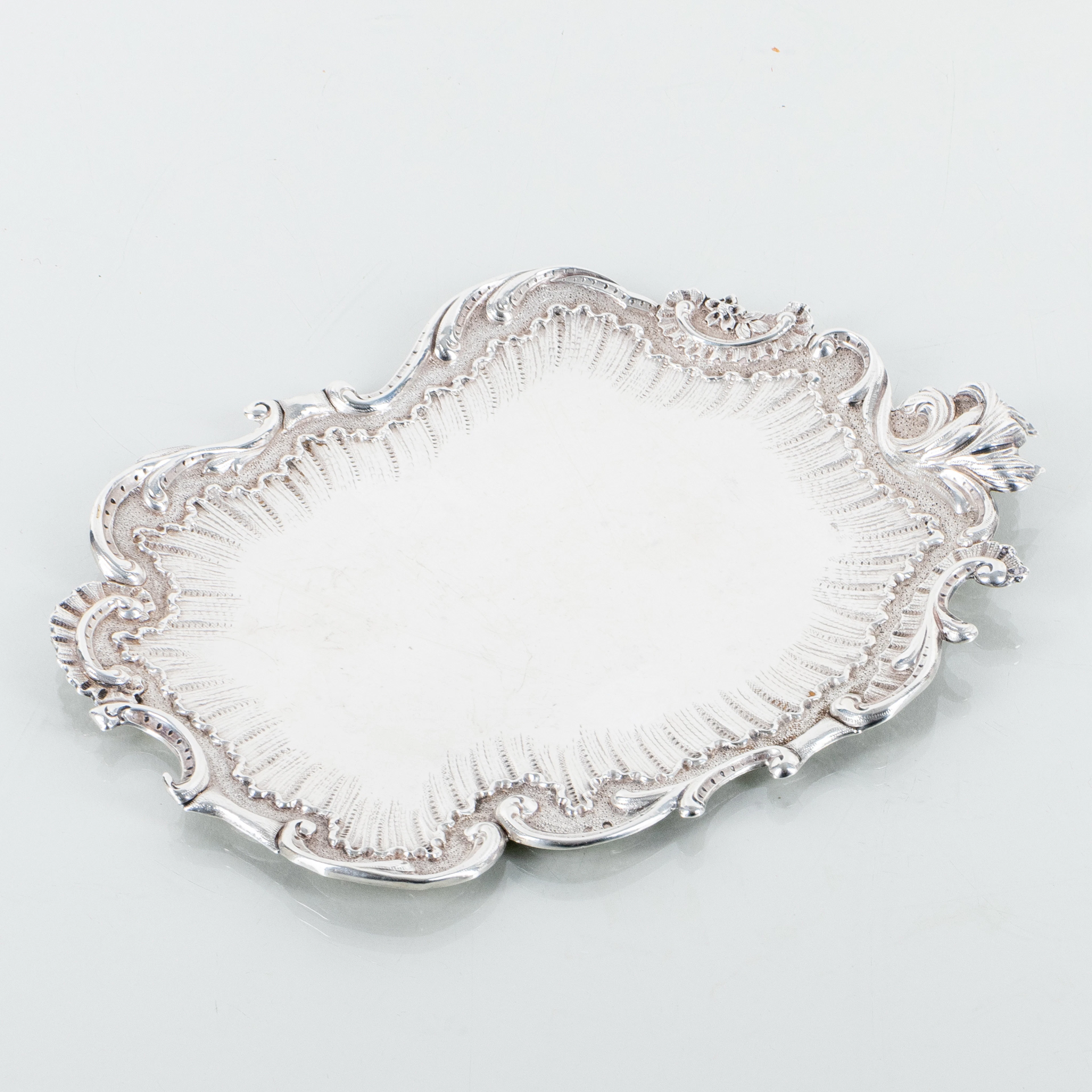 VASSOIO, argento, 1900, peso circa 150 g