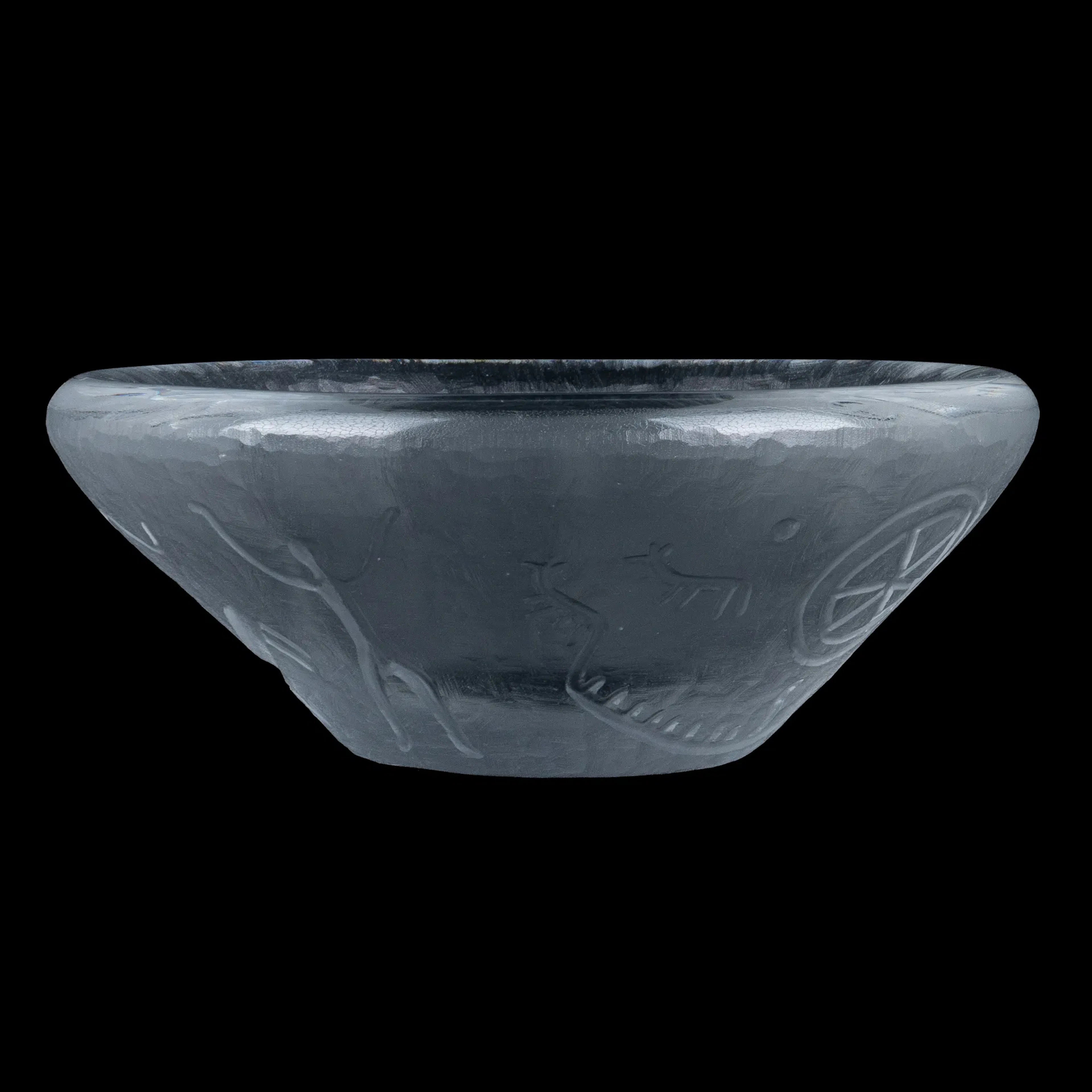 Eine VICK LINDSTRAND Glasschale, Kosta, 1960er Jahre