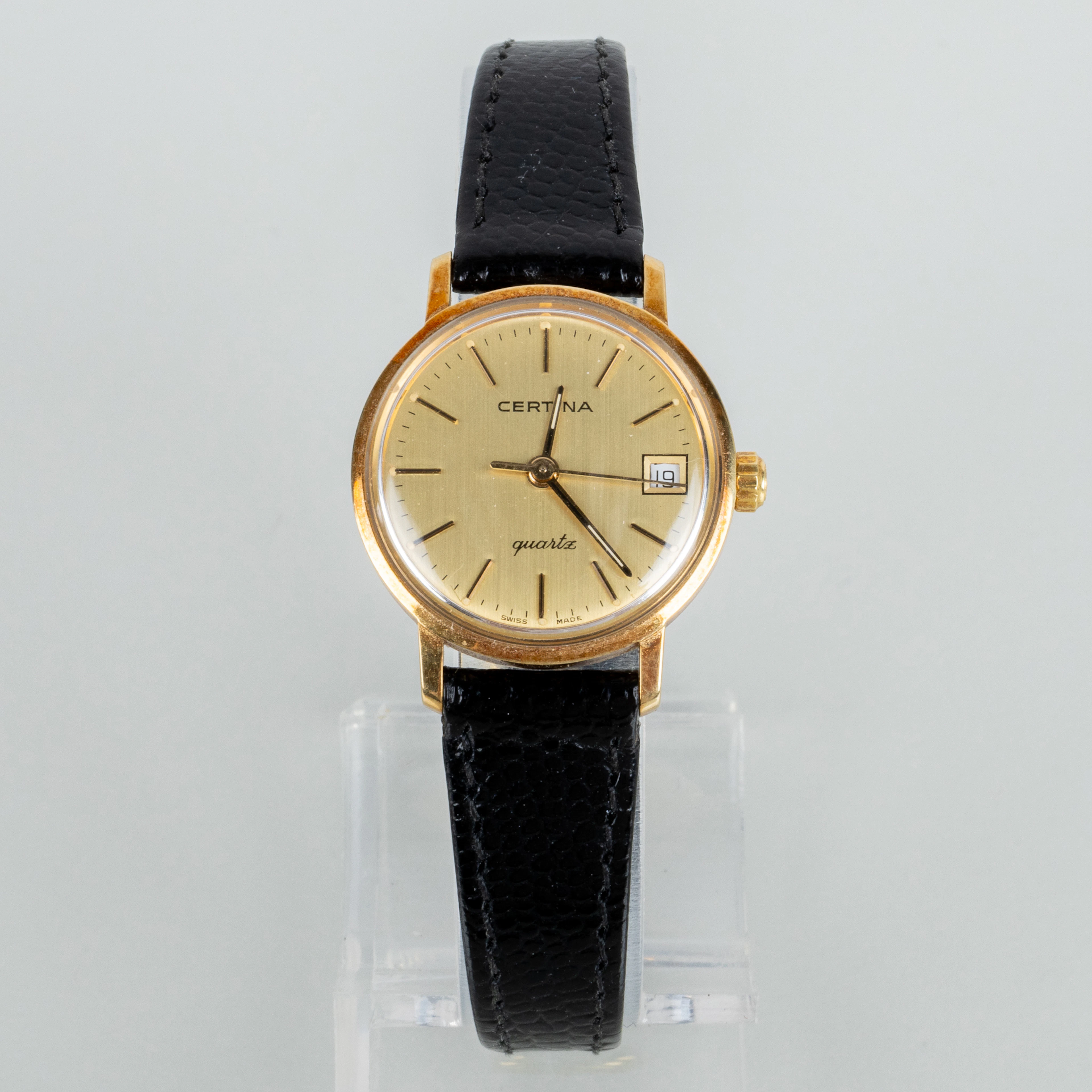 RELOJ DE PULSERA DE MUJER, oro 14 quilates, Certina, cuarzo
