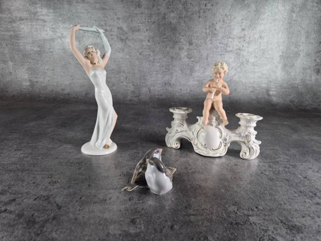 Figuriner. Bl.a. Royal Copenhagen, Danmark.